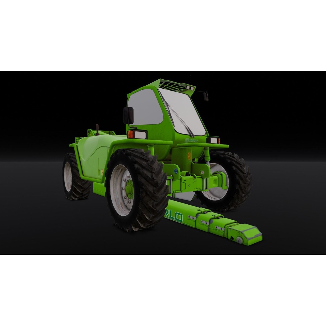 Loader Machine 3D Model – Low Poly PBR Asset for Games and Simulations - View 18