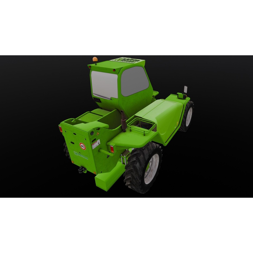Loader Machine 3D Model – Low Poly PBR Asset for Games and Simulations - View 19
