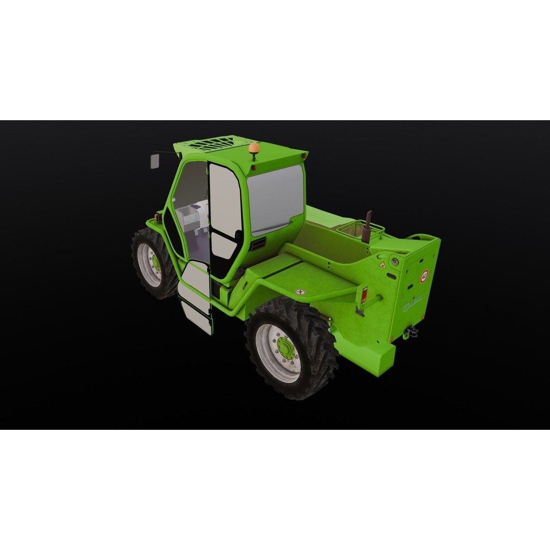 Loader Machine 3D Model – Low Poly PBR Asset for Games and Simulations - View 20