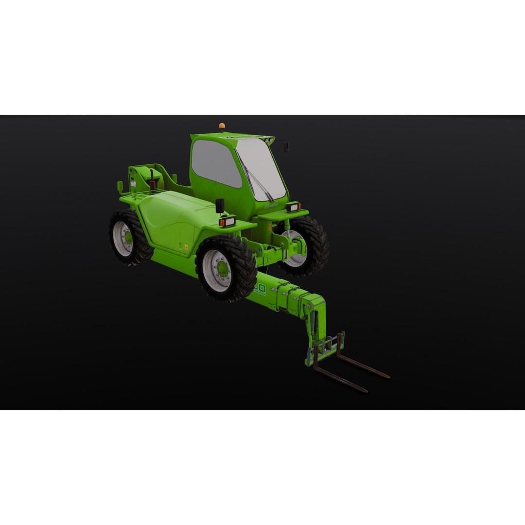 Loader Machine 3D Model – Low Poly PBR Asset for Games and Simulations - View 21