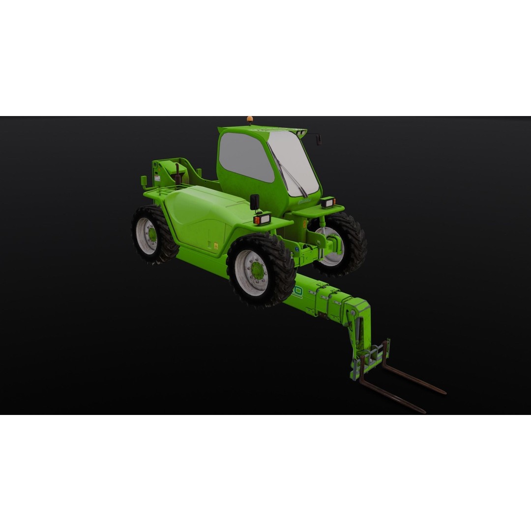 Loader Machine 3D Model – Low Poly PBR Asset for Games and Simulations - View 7