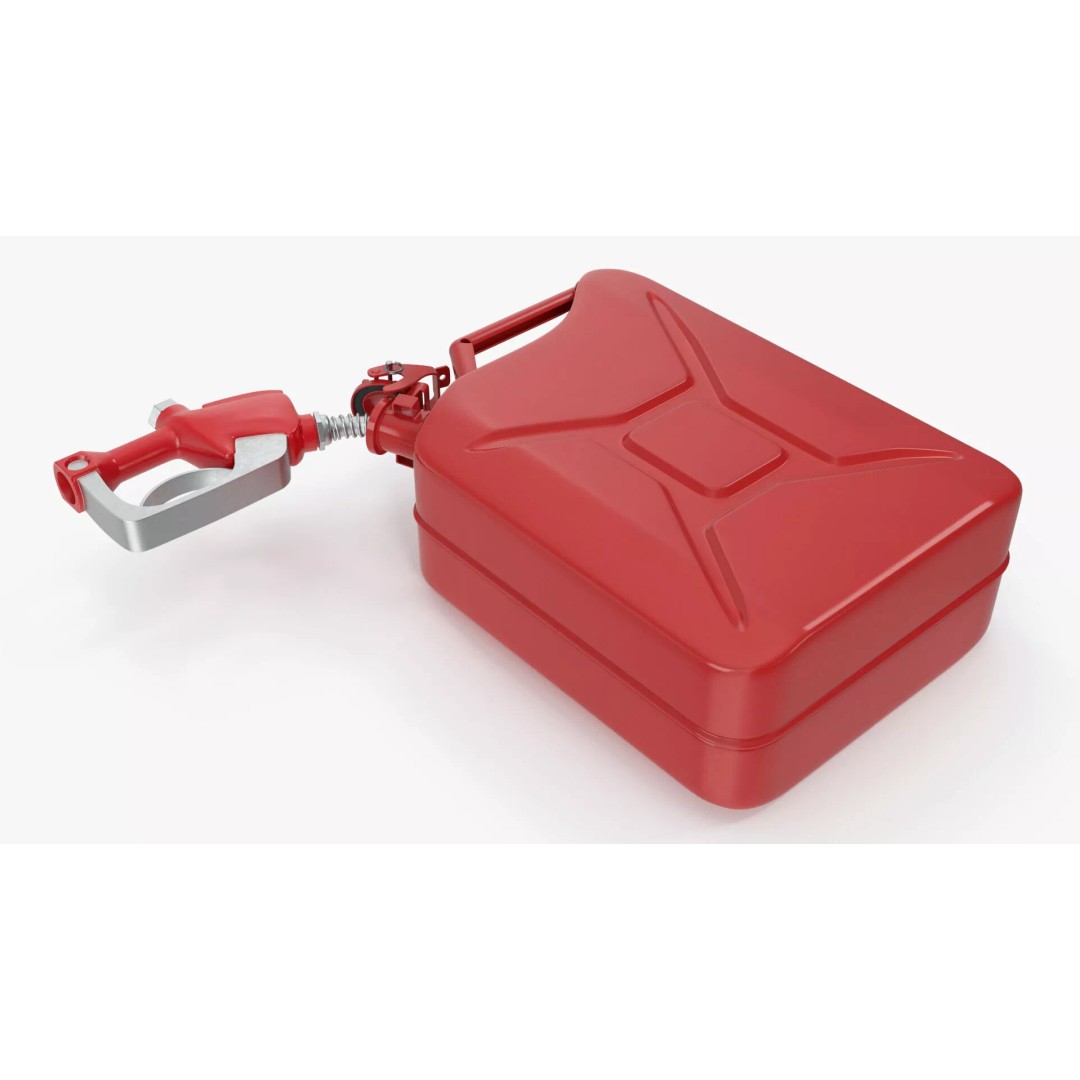 Vintage Jerry Can 3D Model – PBR Textured Fuel Container, FBX - View 5