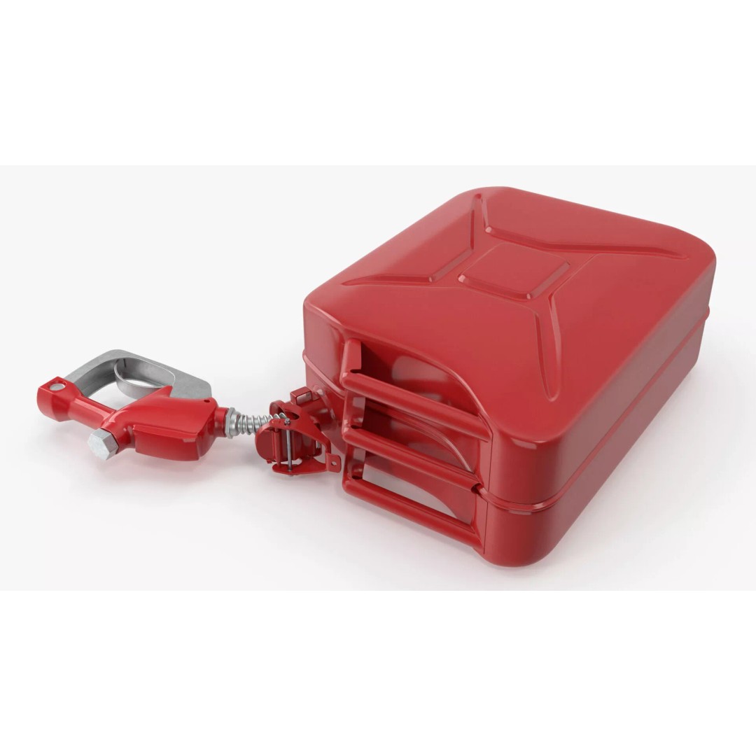 Vintage Jerry Can 3D Model – PBR Textured Fuel Container, FBX - View 6