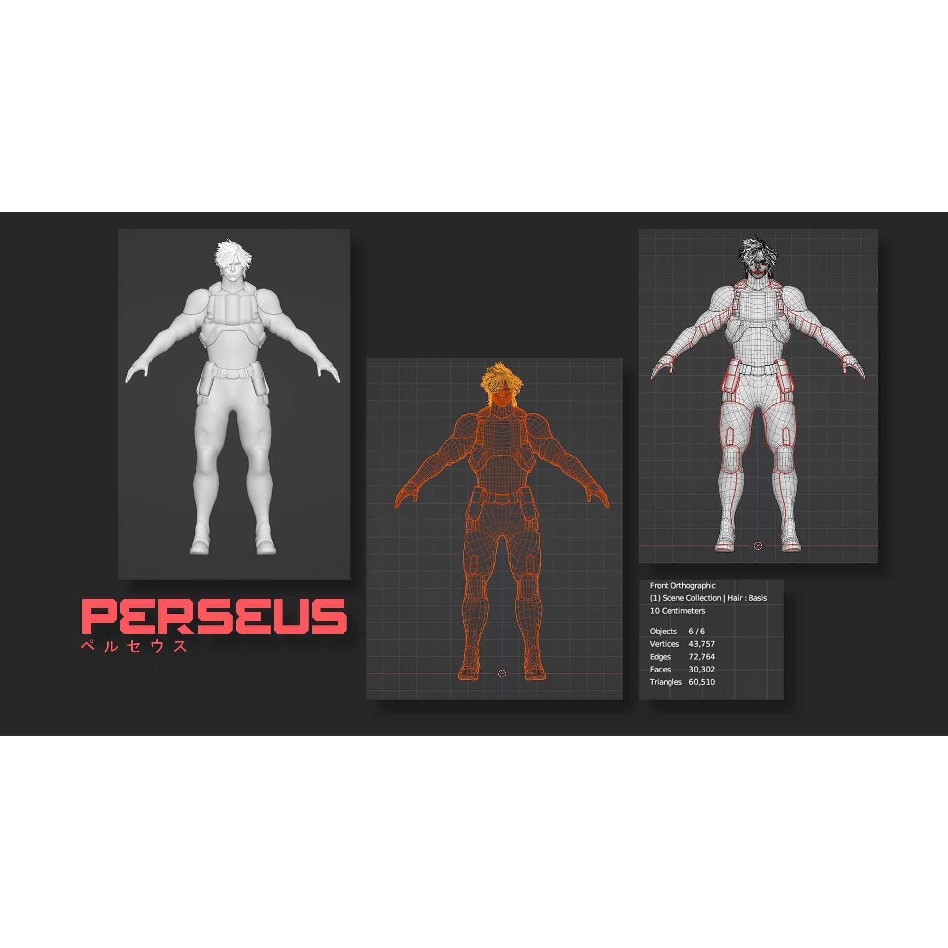 Perseus - Low-Poly Game-Ready 3D Model - View 32