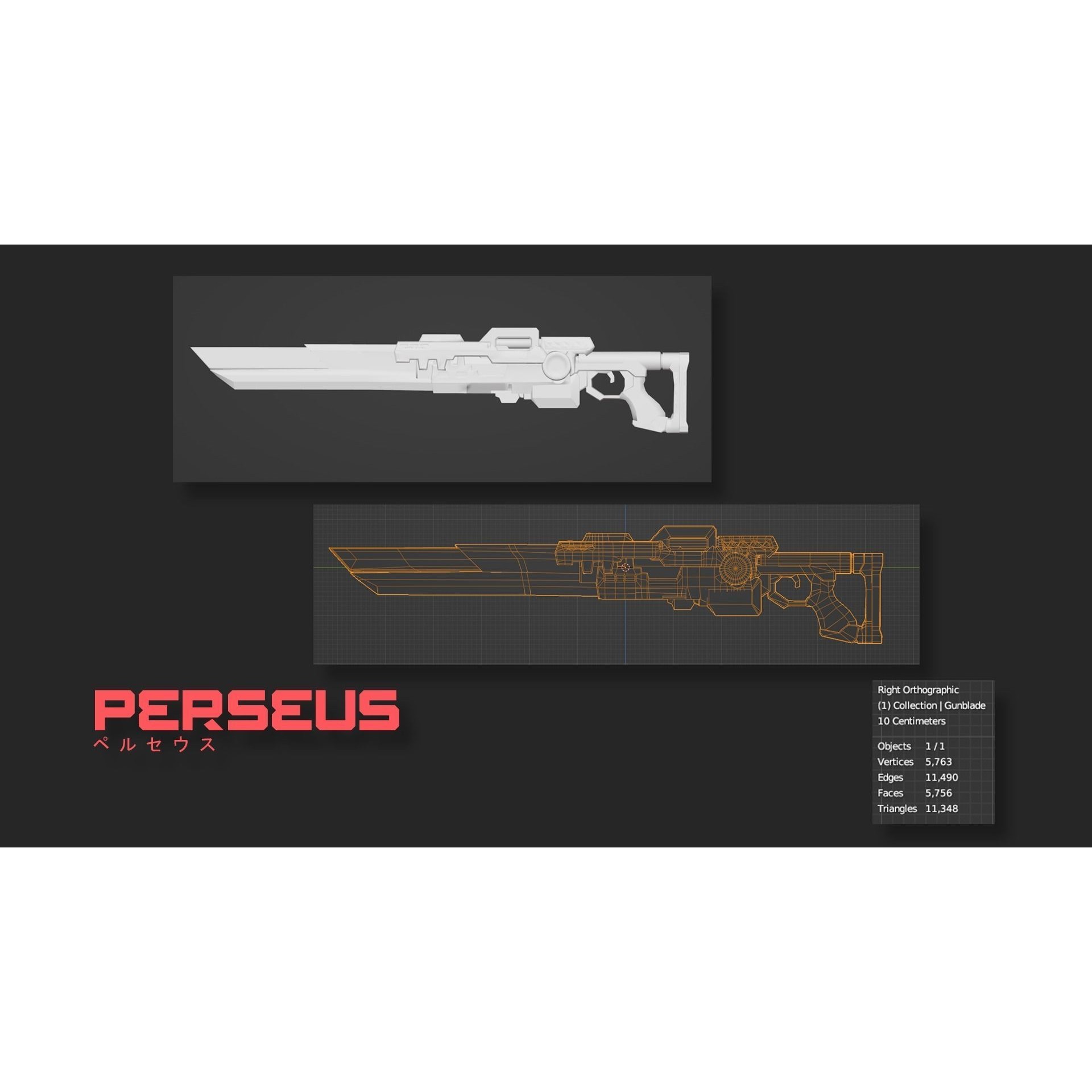 Perseus - Low-Poly Game-Ready 3D Model - View 34