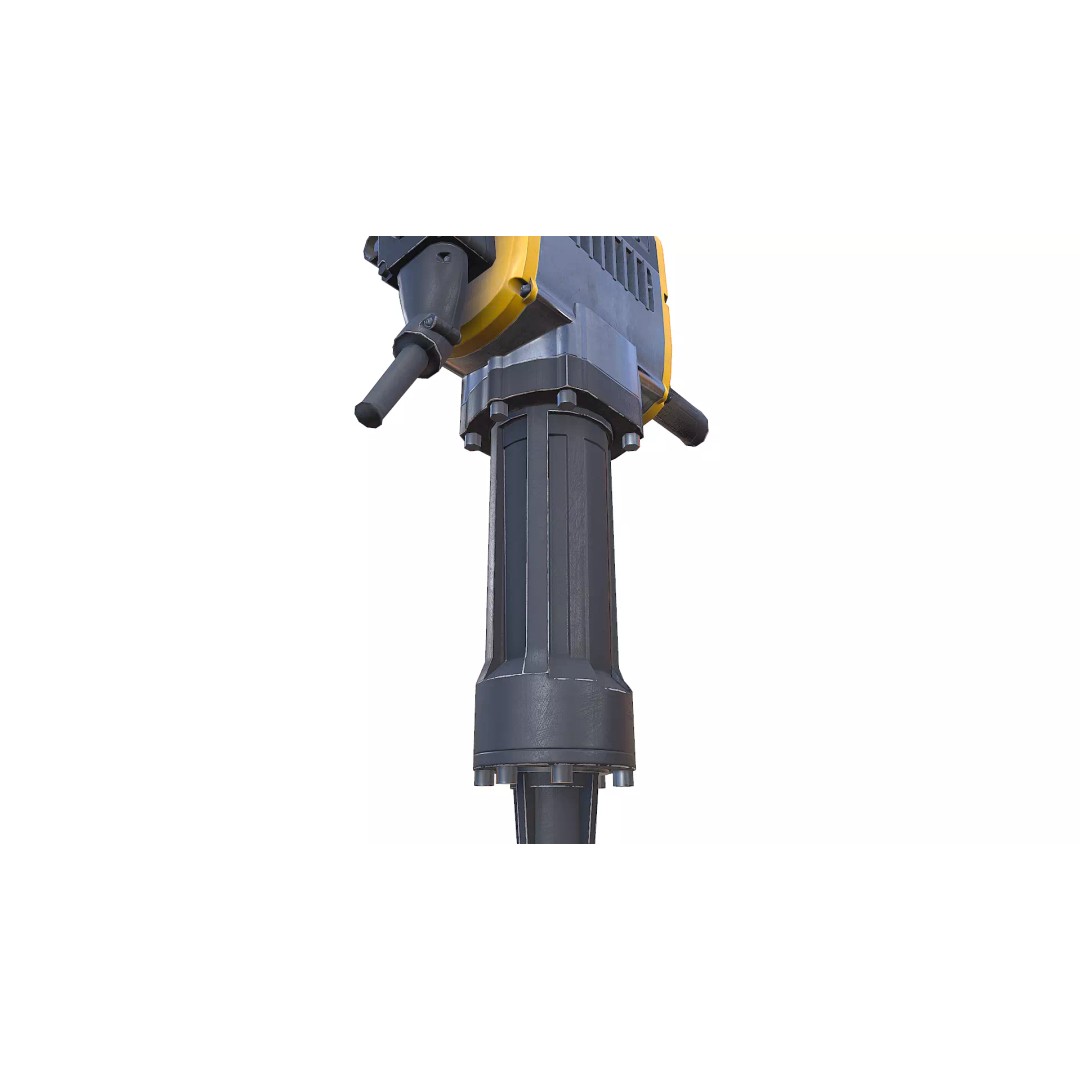 Jackhammer 3D Model – Low Poly PBR Game Asset, FBX, OBJ, Blender - View 21