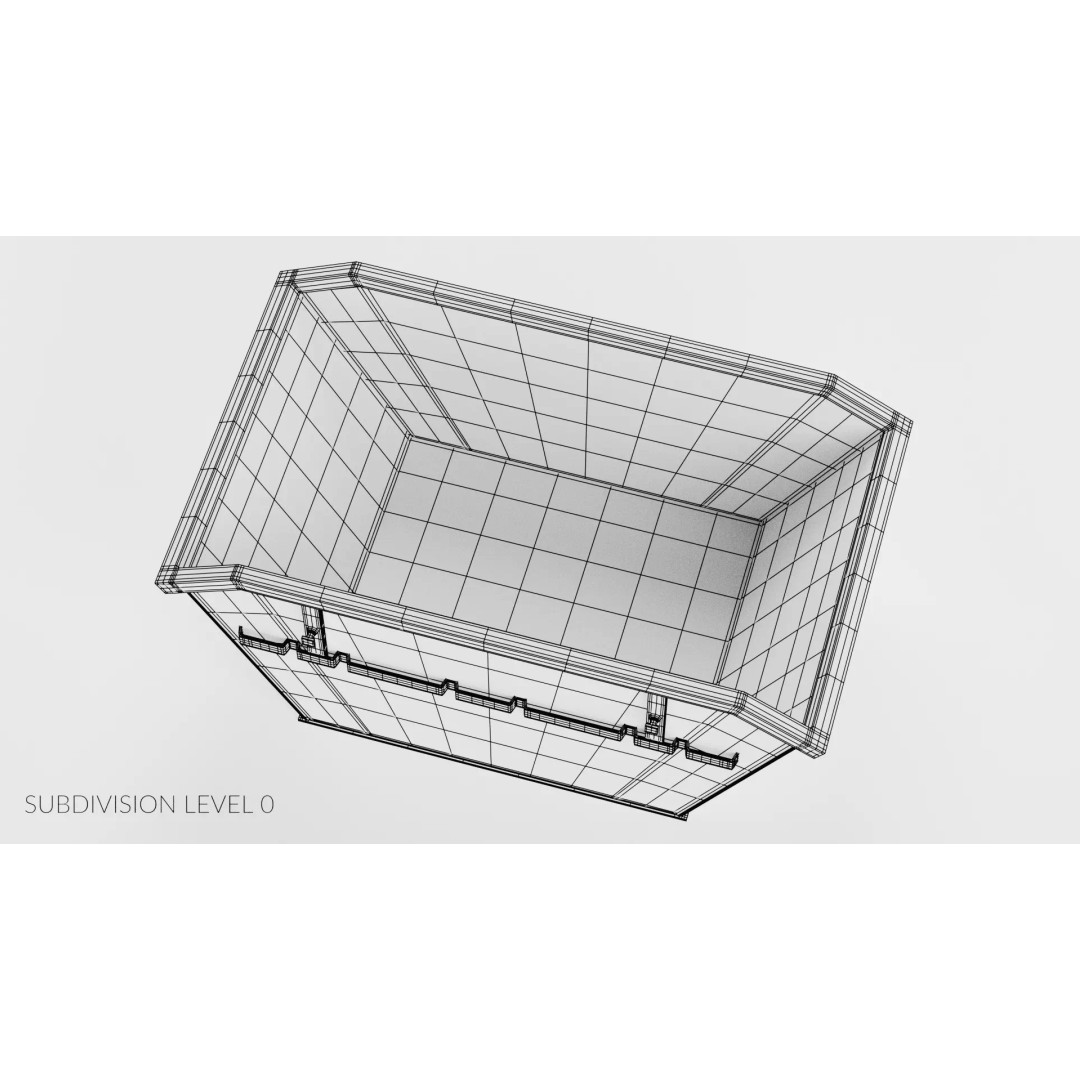 Worn Industrial Skip Container 3D Model – Realistic PBR Asset, Blender - View 11