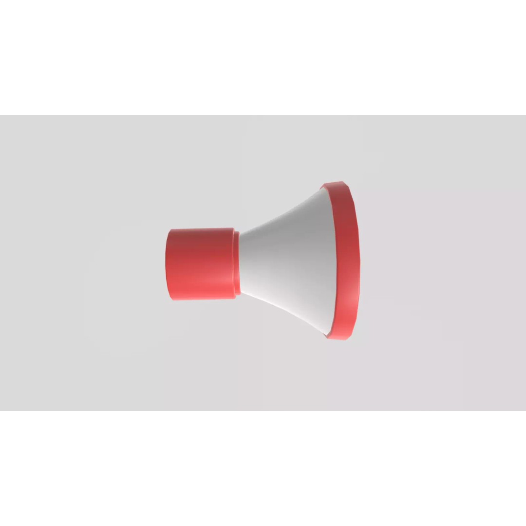 Stylized Megaphone 3D Model – Low Poly Game Asset, FBX, PBR Textures - View 10
