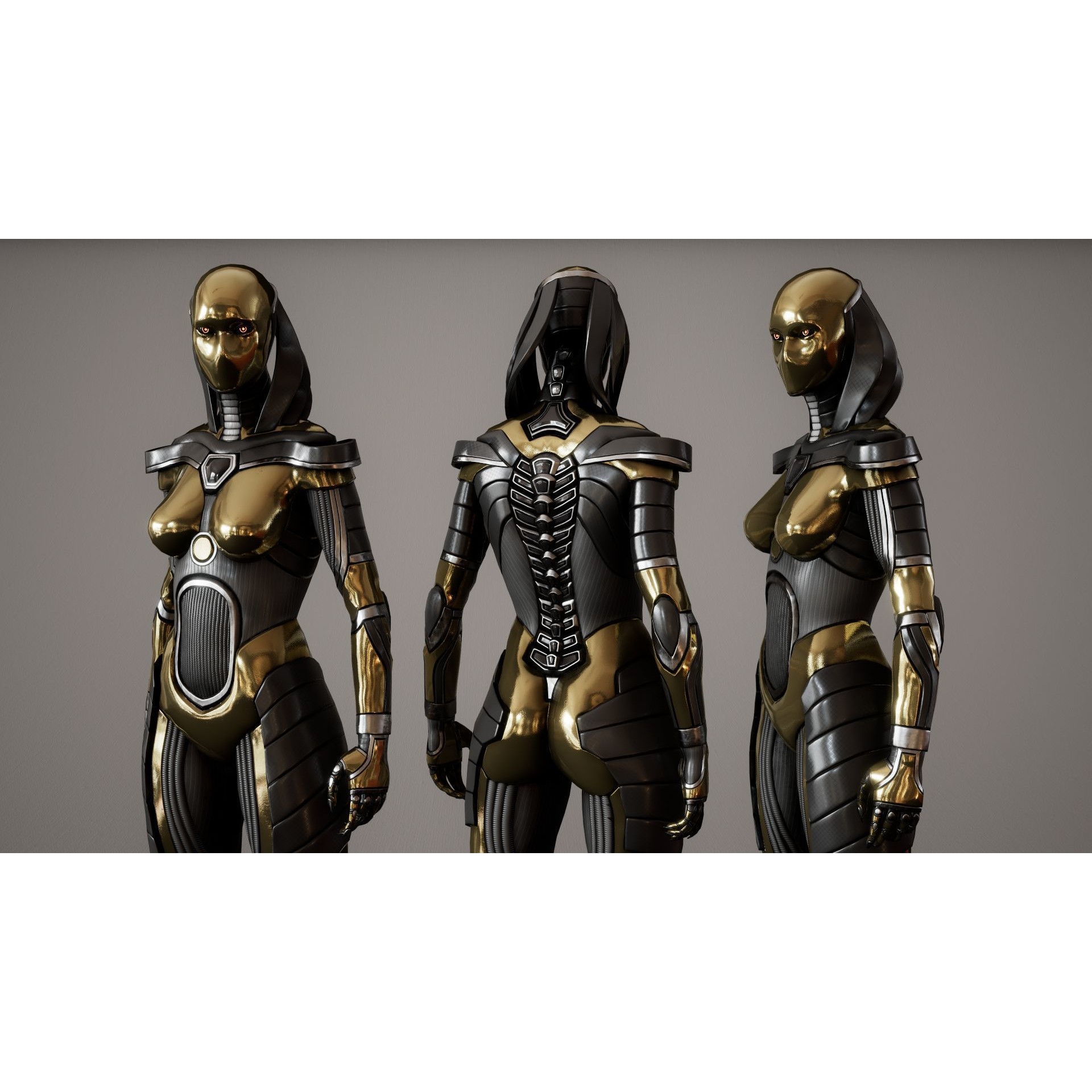 Robot 7 - Low-Poly Game-Ready 3D Model - View 10