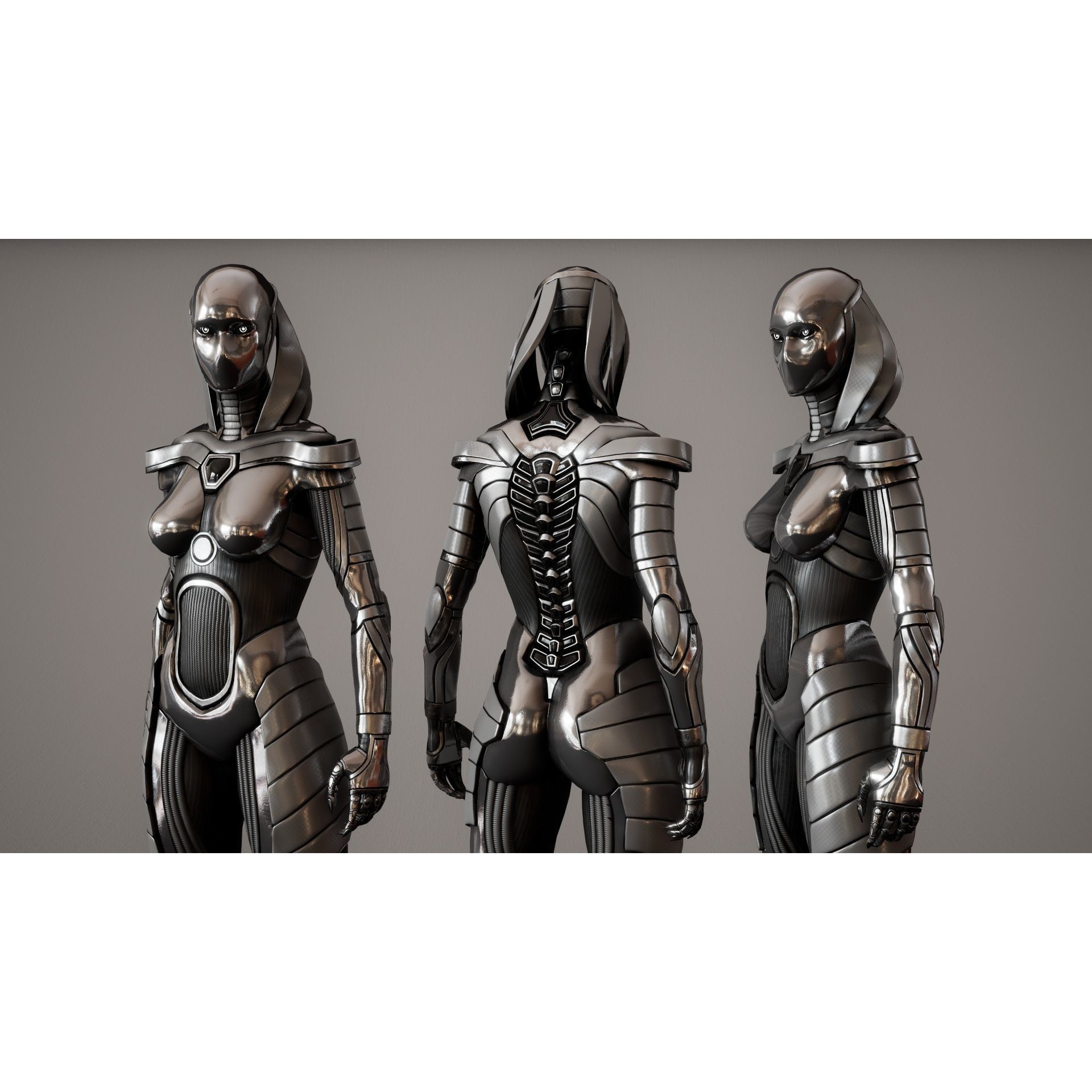 Robot 7 - Low-Poly Game-Ready 3D Model - View 15