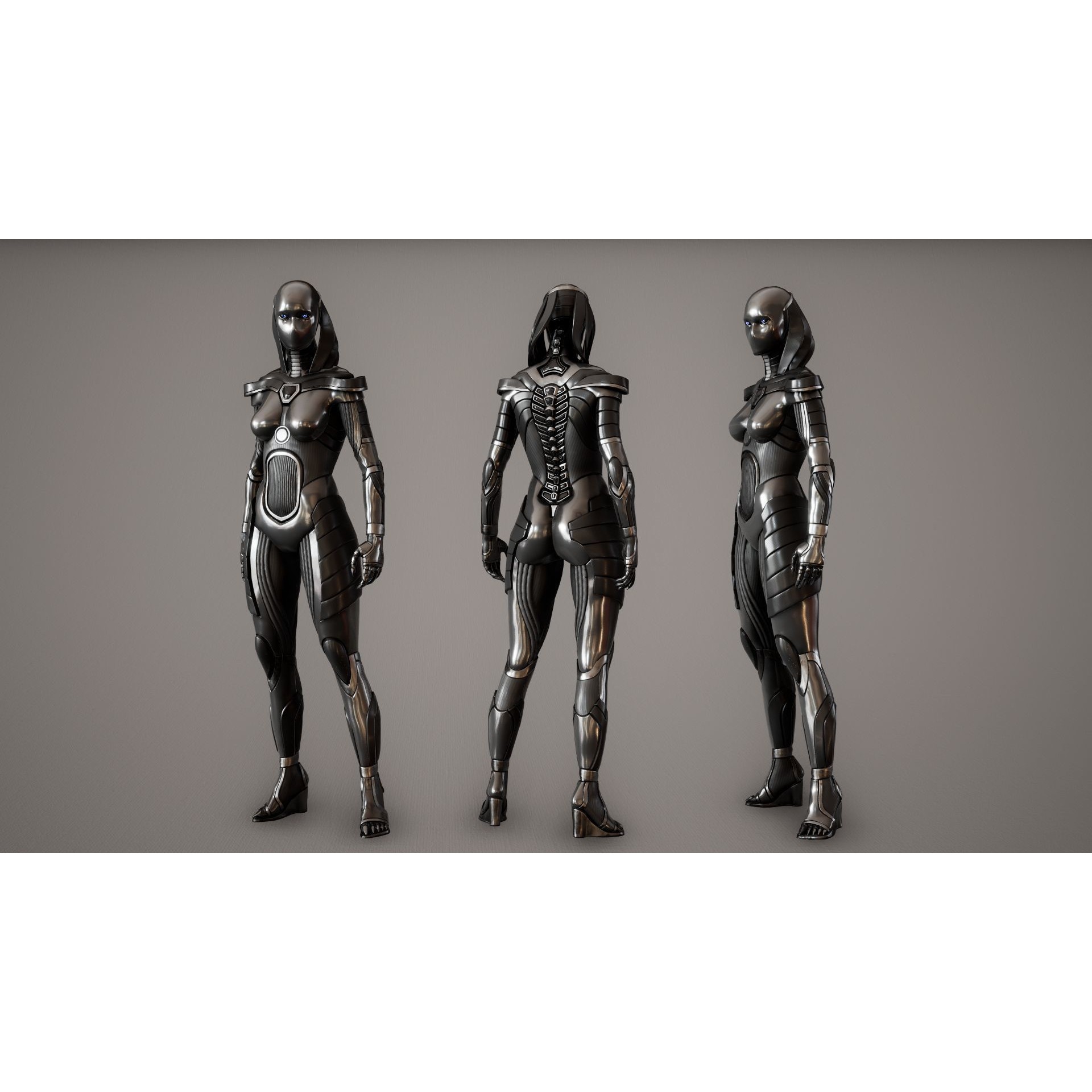 Robot 7 - Low-Poly Game-Ready 3D Model - View 5
