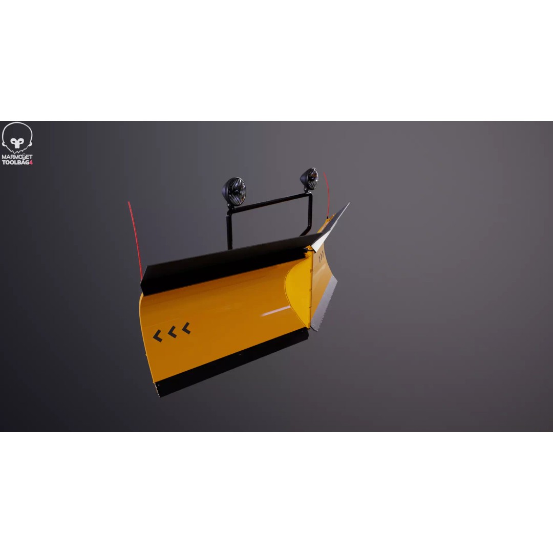 Snowplow V Blade 3D Model – Low Poly PBR Asset, FBX - View 18