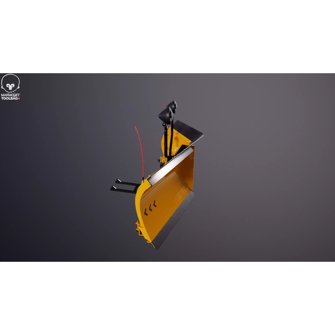 Snowplow V Blade 3D Model – Low Poly PBR Asset, FBX - View 19