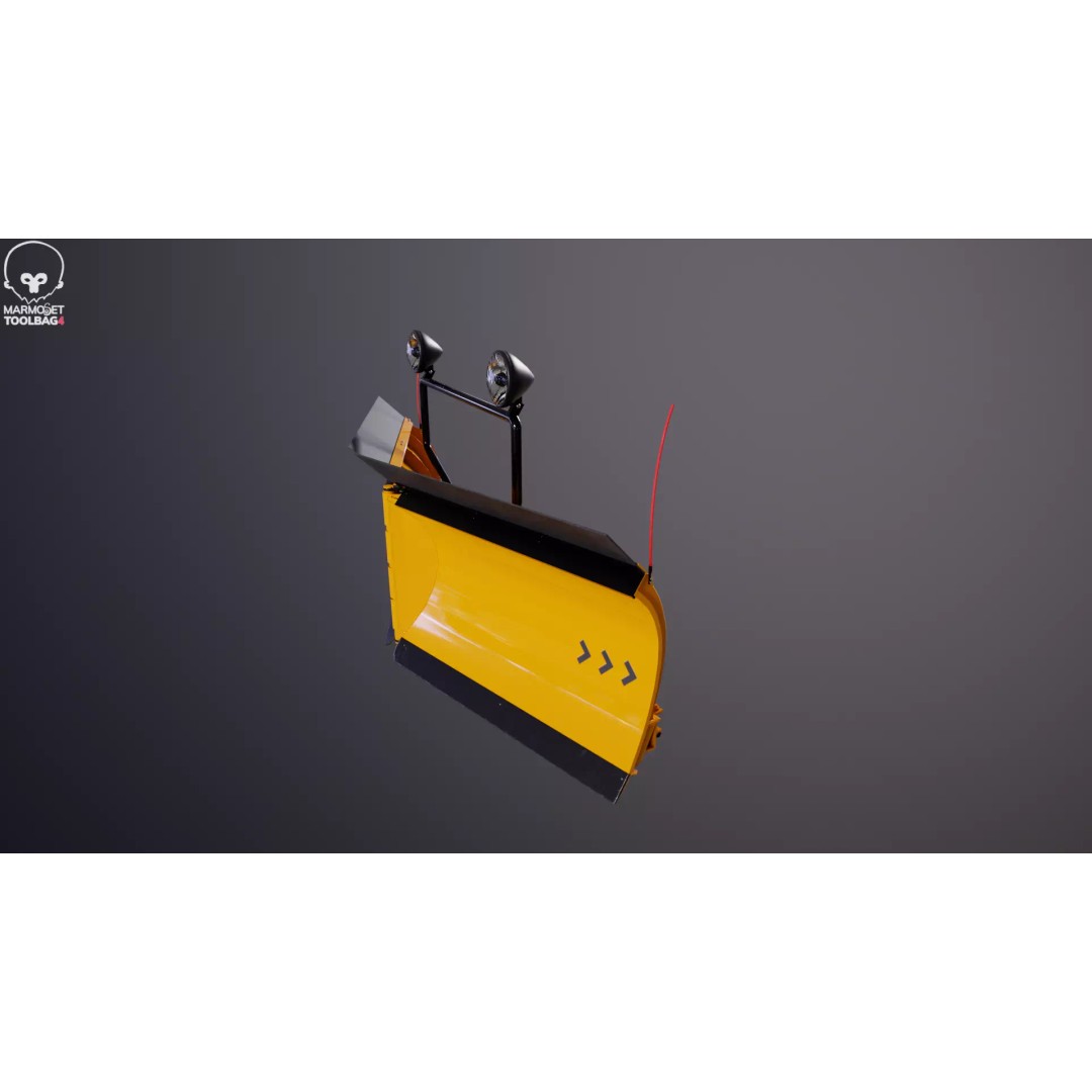 Snowplow V Blade 3D Model – Low Poly PBR Asset, FBX - View 26