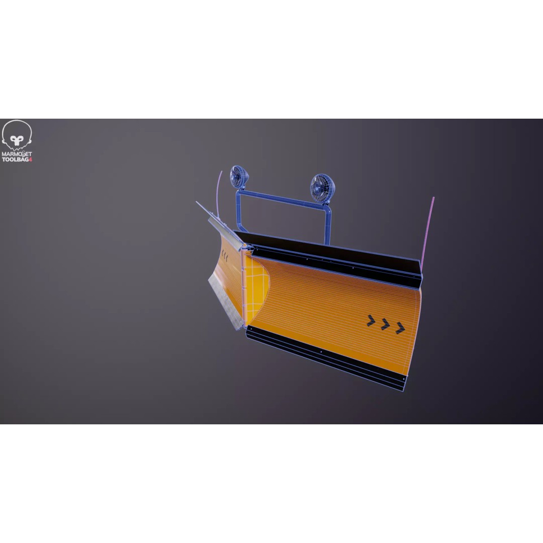 Snowplow V Blade 3D Model – Low Poly PBR Asset, FBX - View 27