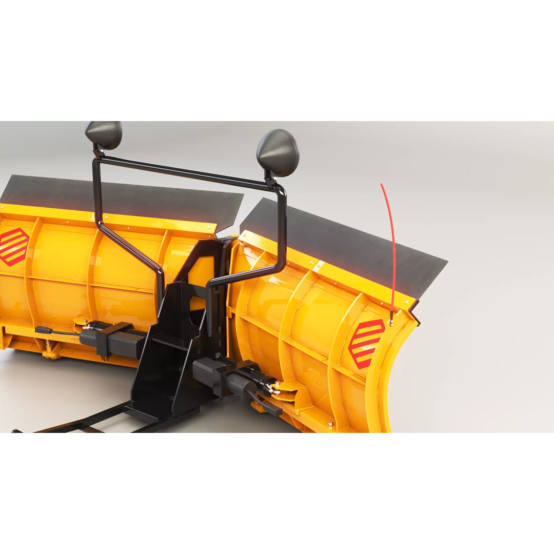Snowplow V Blade 3D Model – Low Poly PBR Asset, FBX - View 6