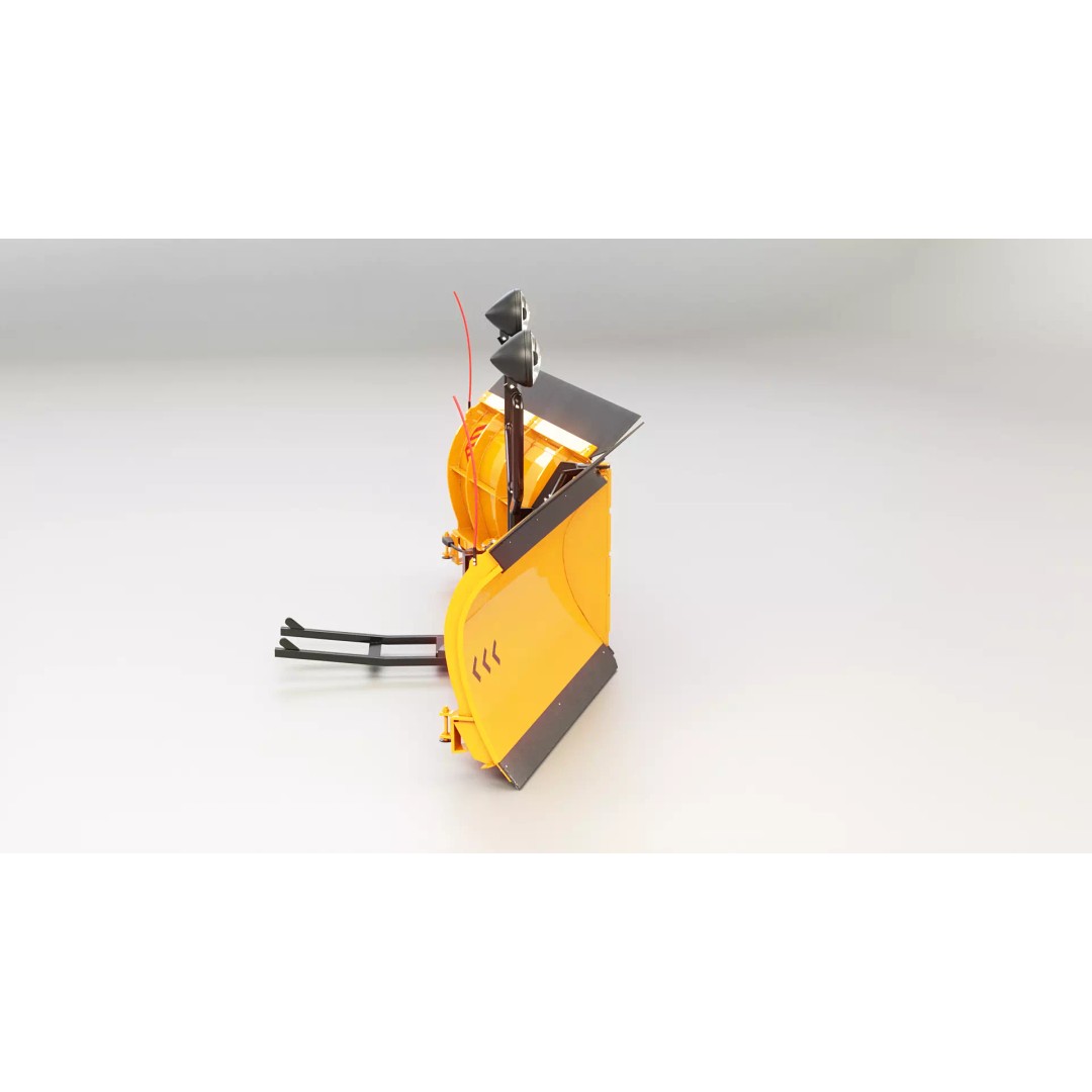 Snowplow V Blade 3D Model – Low Poly PBR Asset, FBX - View 7