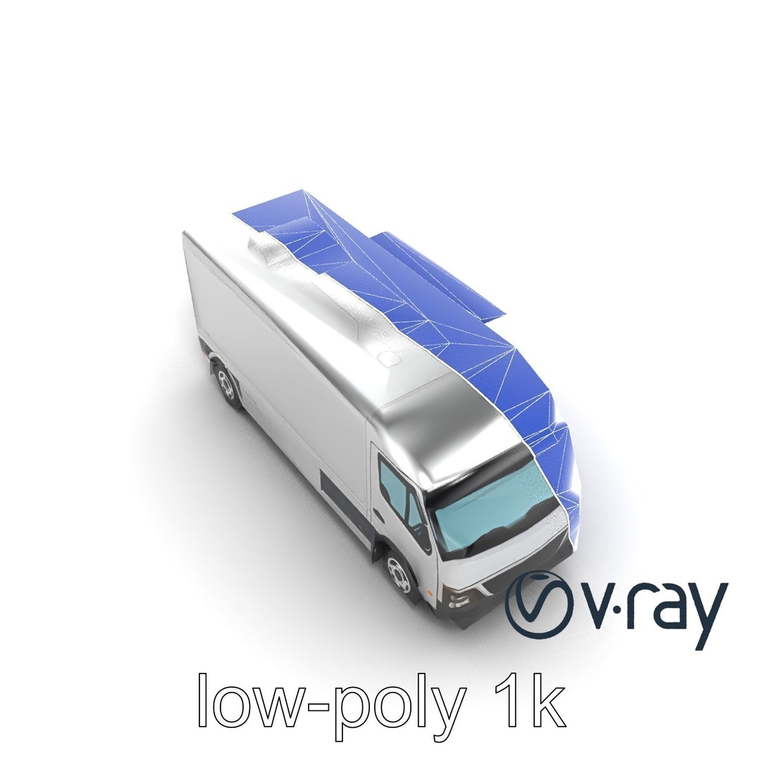Mobile Catering Truck 3D Model – Low Poly PBR Game Asset, FBX - View 15
