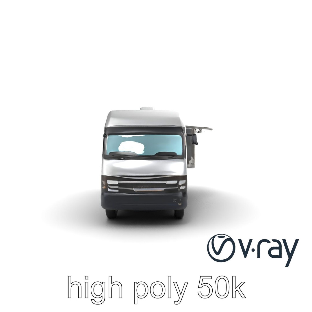 Mobile Catering Truck 3D Model – Low Poly PBR Game Asset, FBX - View 16