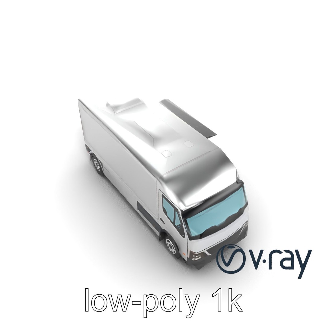 Mobile Catering Truck 3D Model – Low Poly PBR Game Asset, FBX - View 20