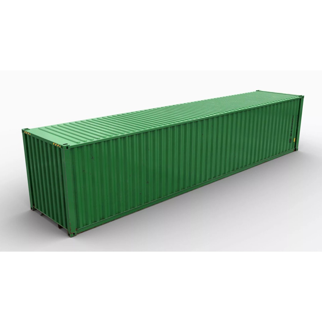 Shipping Container 3D Model – High Poly PBR Asset, FBX, OBJ - View 12
