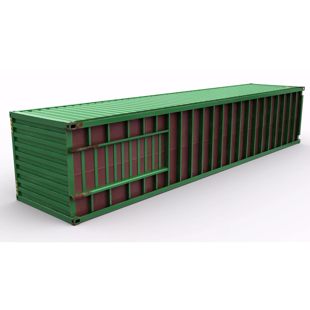 Shipping Container 3D Model – High Poly PBR Asset, FBX, OBJ - View 14