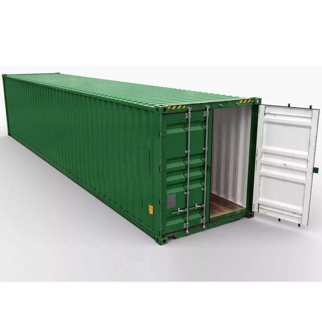 Shipping Container 3D Model – High Poly PBR Asset, FBX, OBJ - View 2