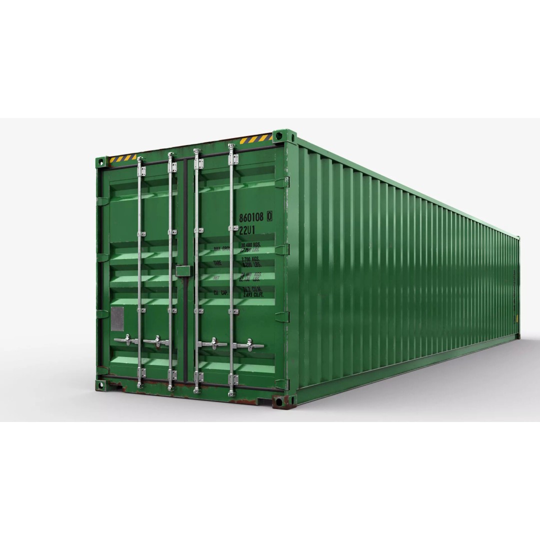 Shipping Container 3D Model – High Poly PBR Asset, FBX, OBJ - View 3
