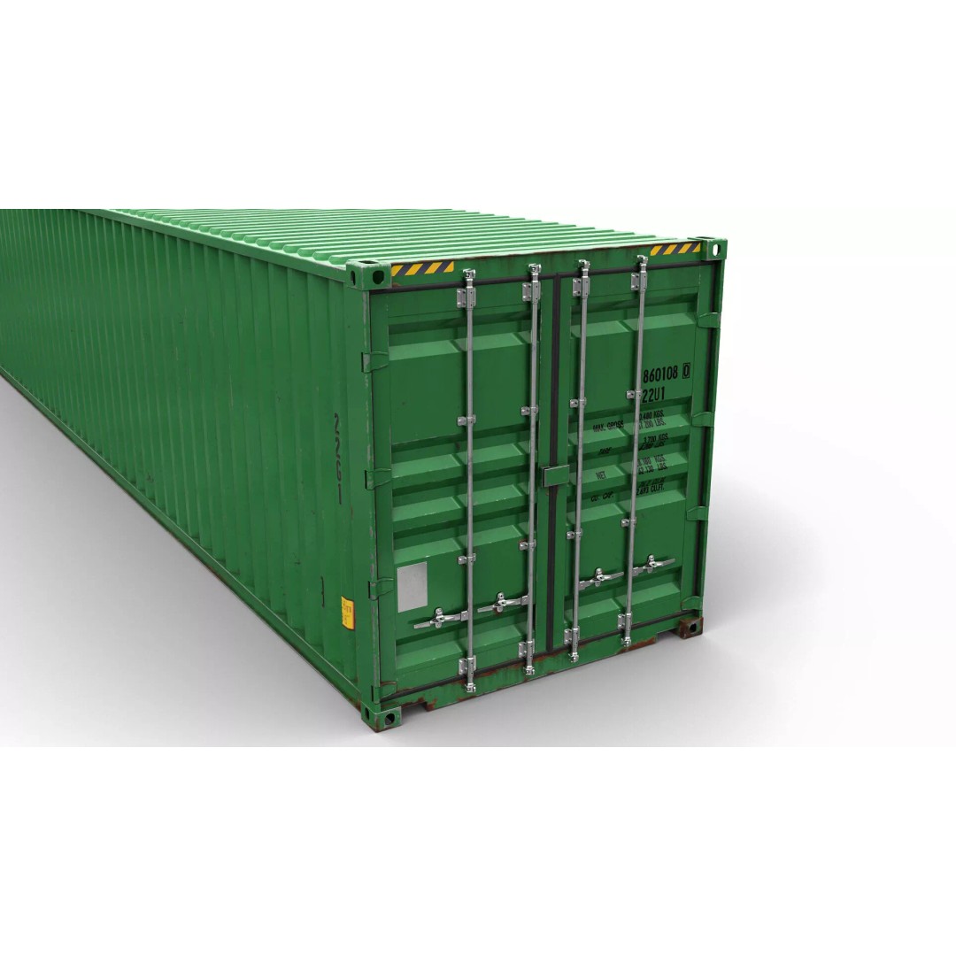 Shipping Container 3D Model – High Poly PBR Asset, FBX, OBJ - View 6