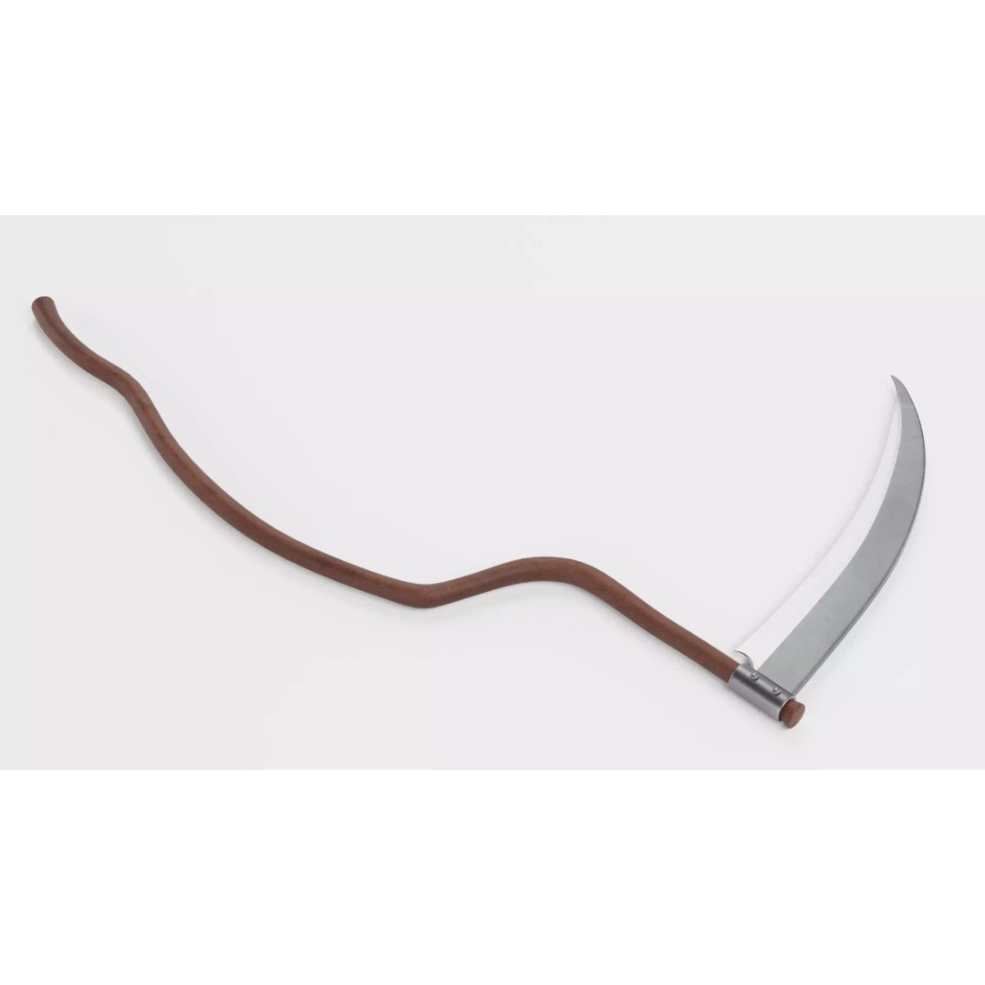Scythe 3D Model – Realistic Low Poly Tool for Fantasy Scenes - View 7