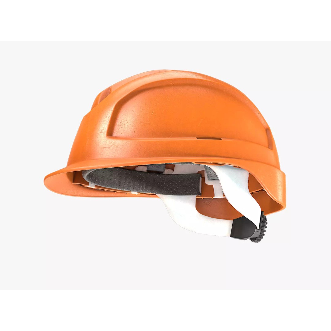 Hard Hat 3D Model – Low Poly Safety Helmet, Game Ready FBX - View 2