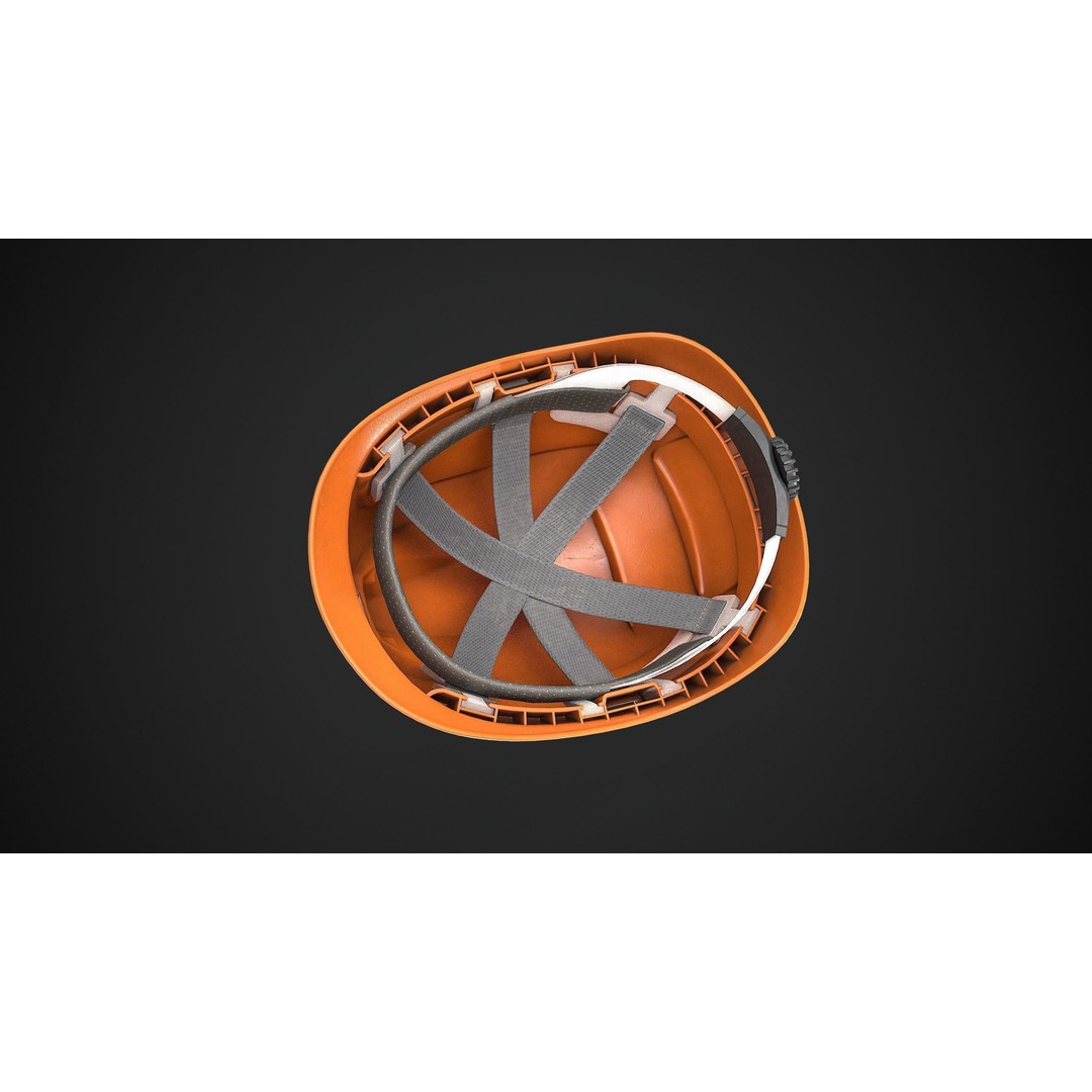 Hard Hat 3D Model – Low Poly Safety Helmet, Game Ready FBX - View 9