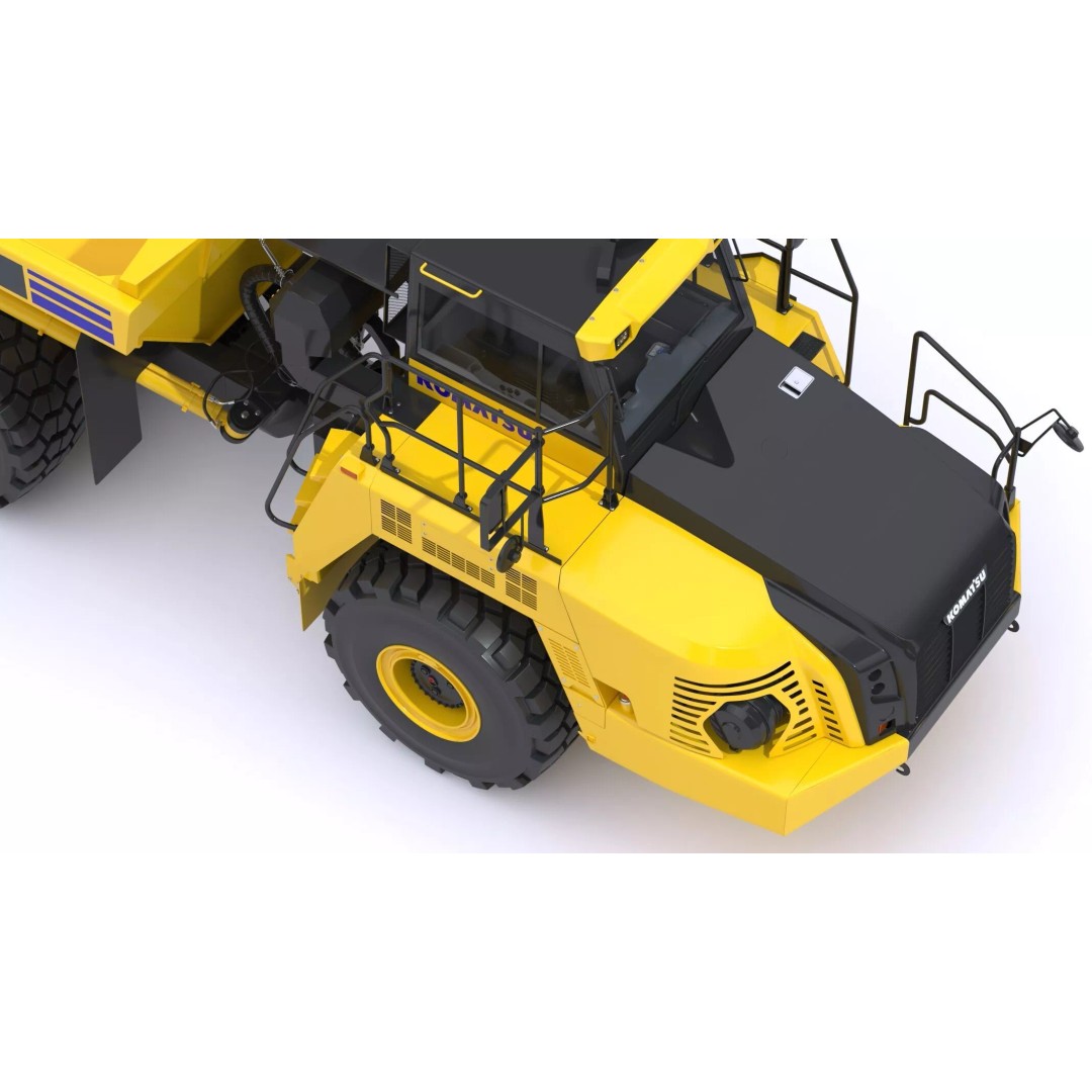 Komatsu HM300-5 3D Model – High Poly Articulated Dump Truck, PBR - View 16