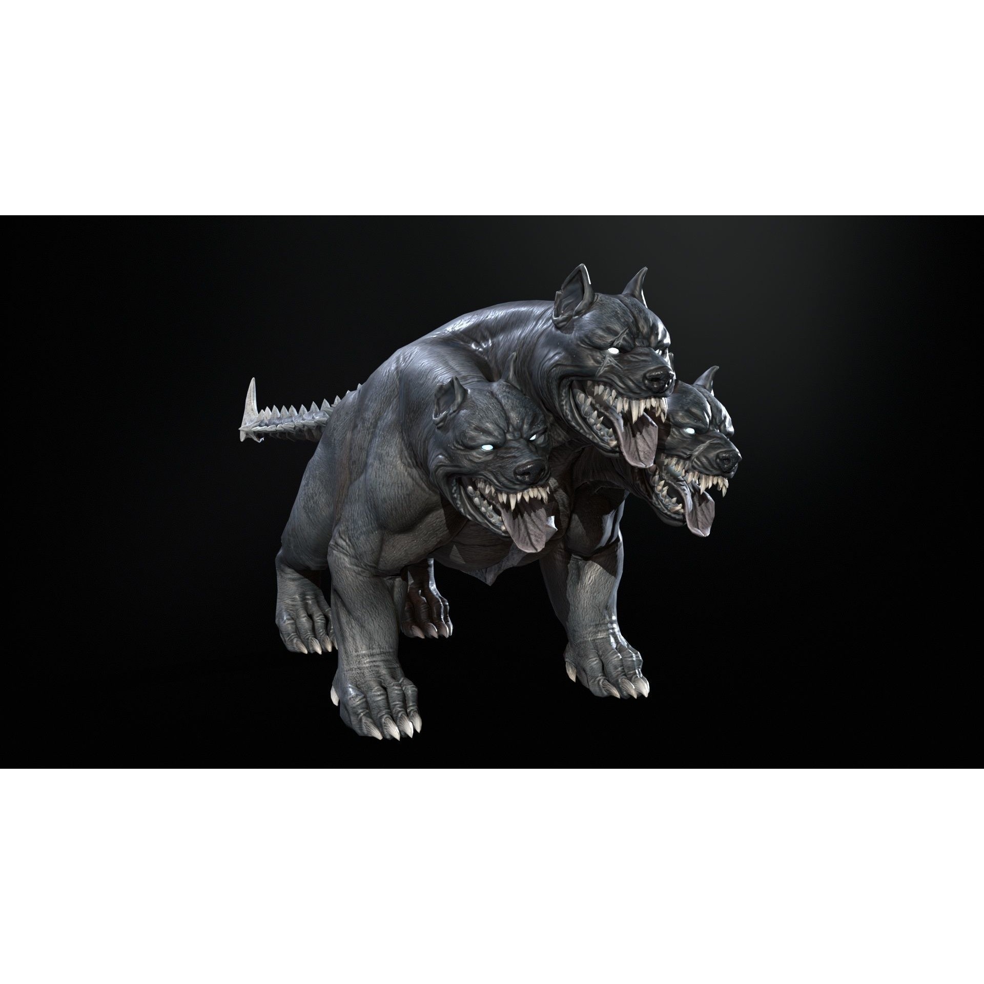 Cerberus - Low-Poly Game-Ready 3D Model - View 11