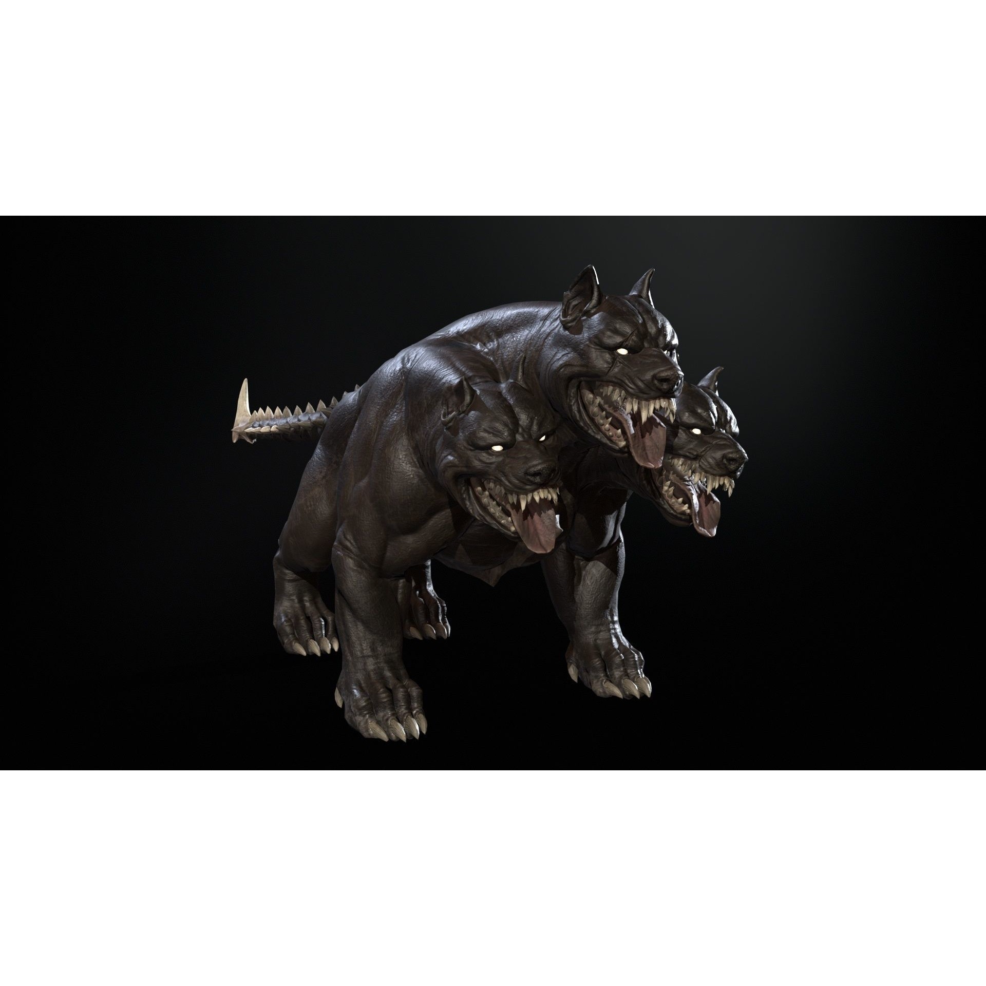 Cerberus - Low-Poly Game-Ready 3D Model - View 13