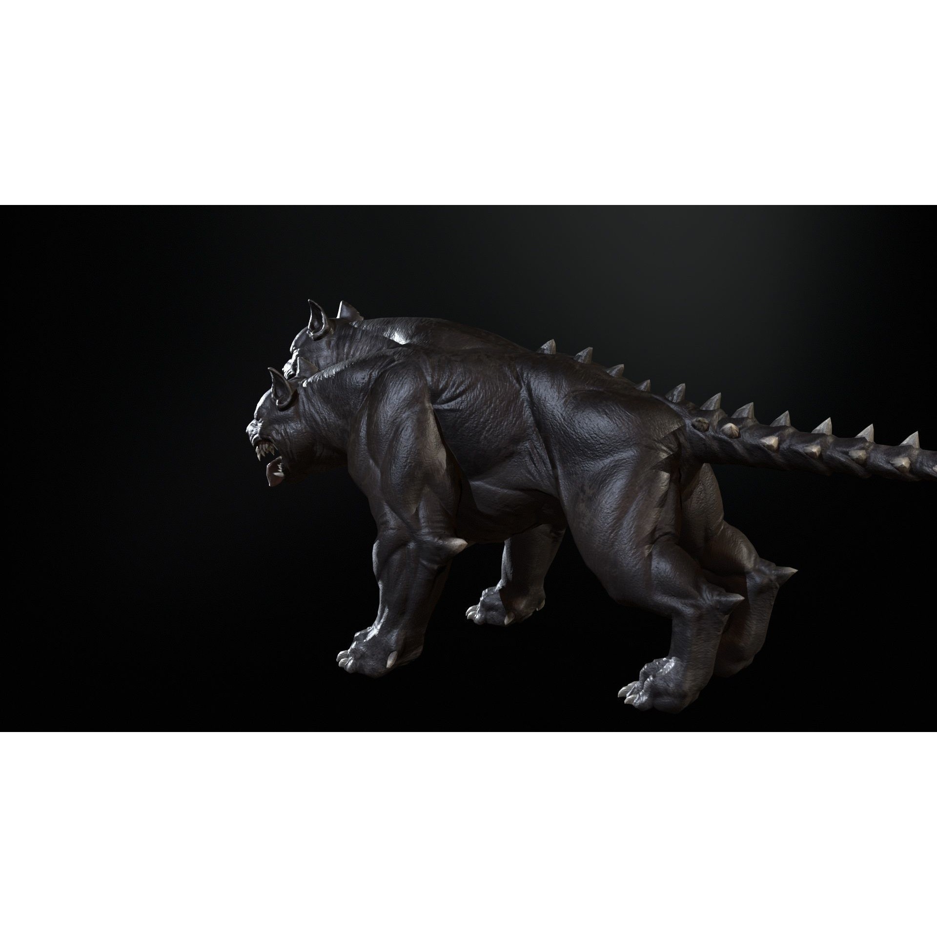Cerberus - Low-Poly Game-Ready 3D Model - View 14