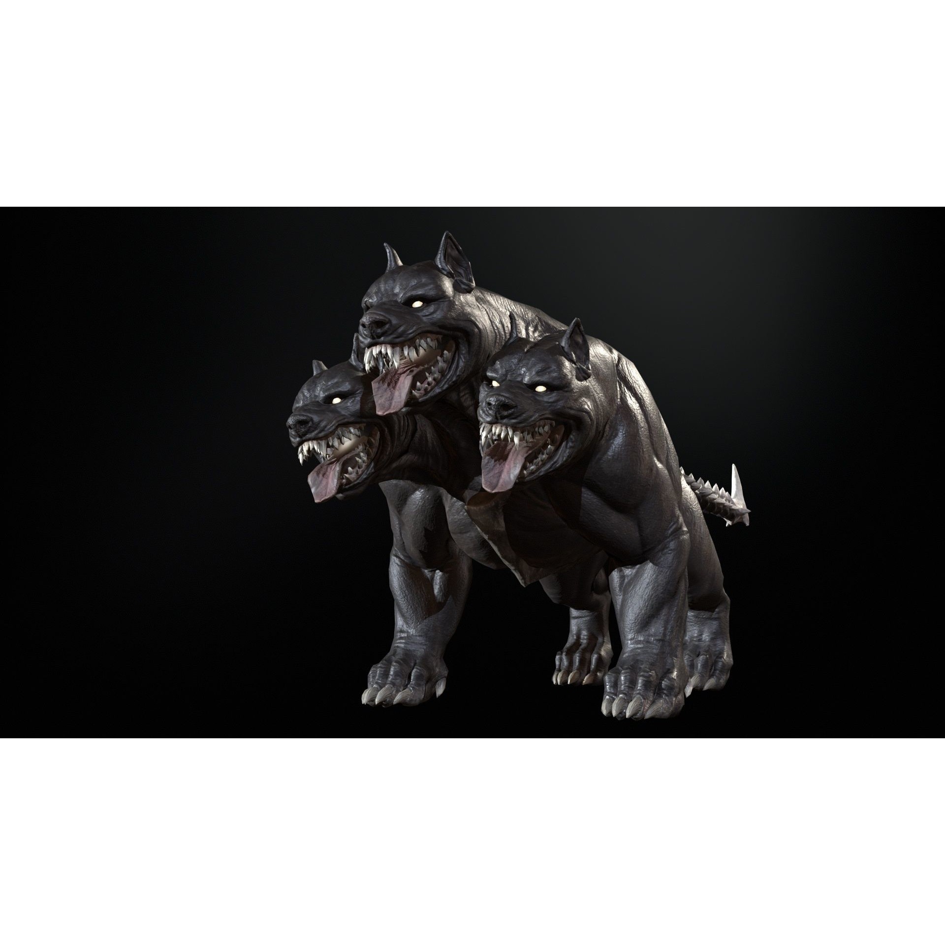 Cerberus - Low-Poly Game-Ready 3D Model - View 15