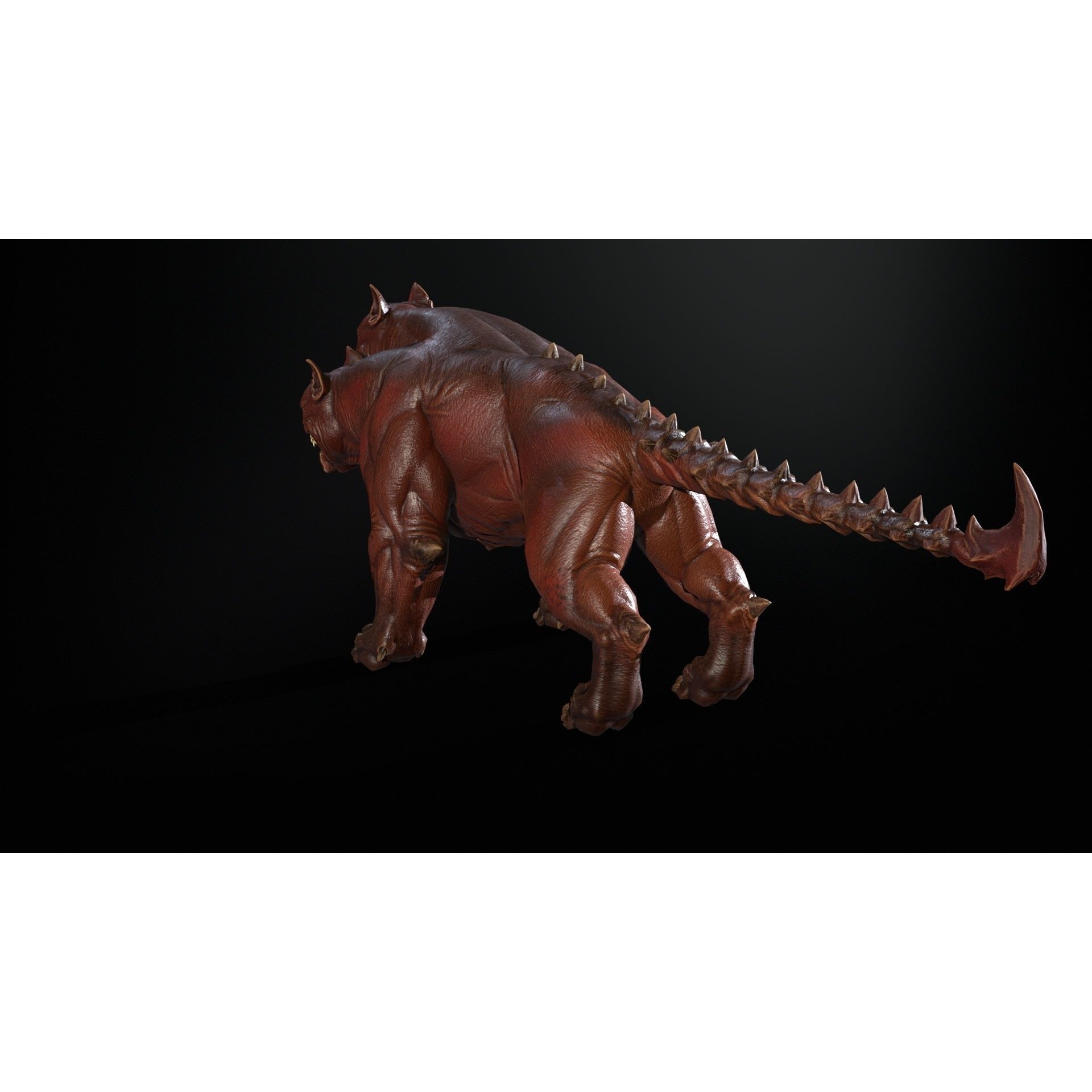 Cerberus - Low-Poly Game-Ready 3D Model - View 17