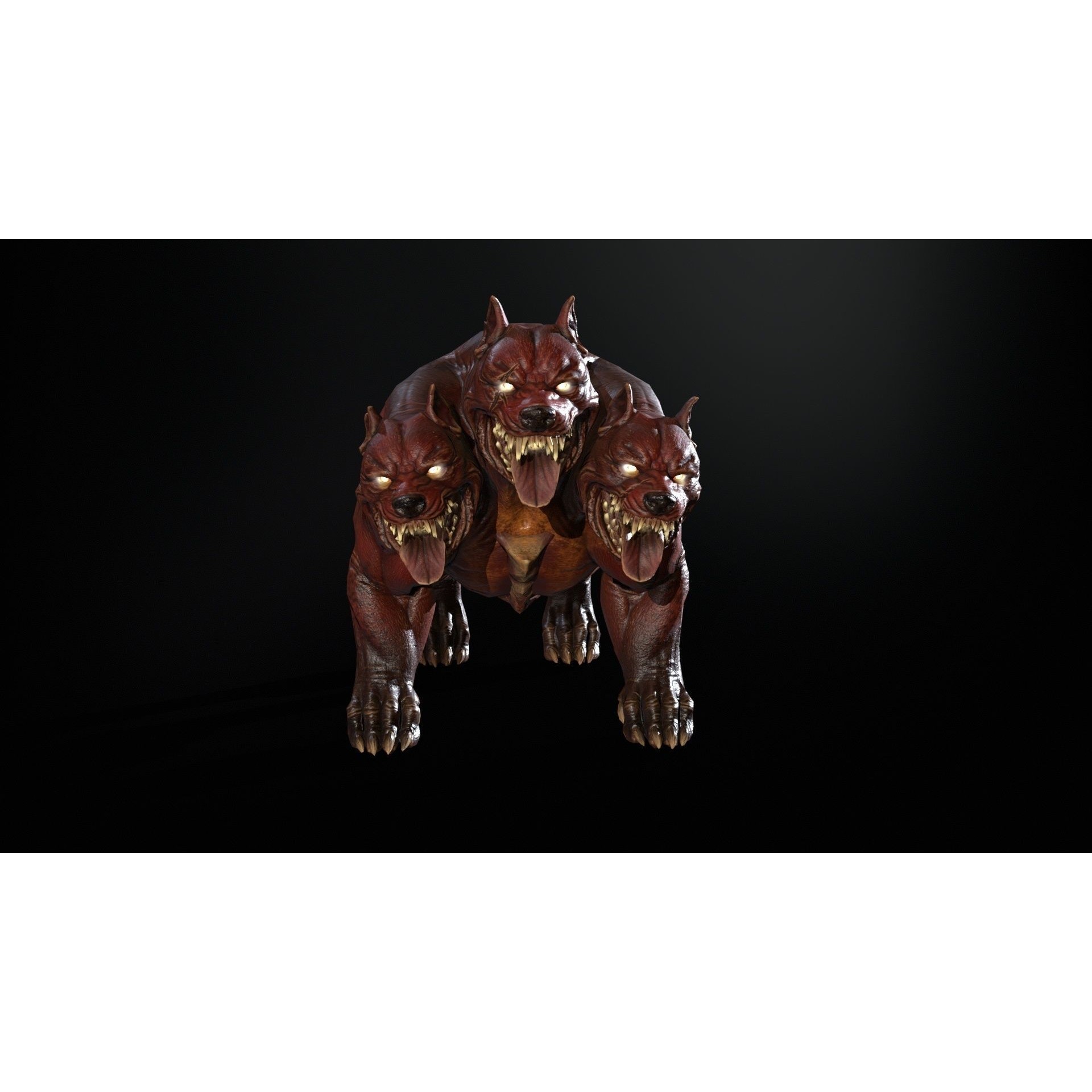 Cerberus - Low-Poly Game-Ready 3D Model - View 18