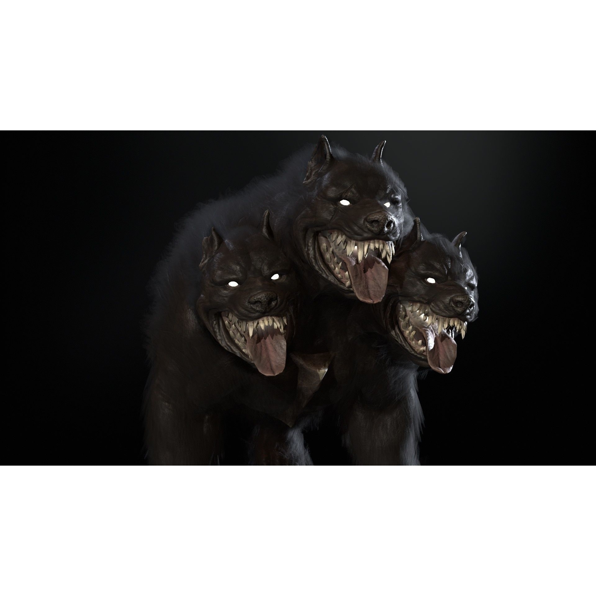Cerberus - Low-Poly Game-Ready 3D Model - View 19