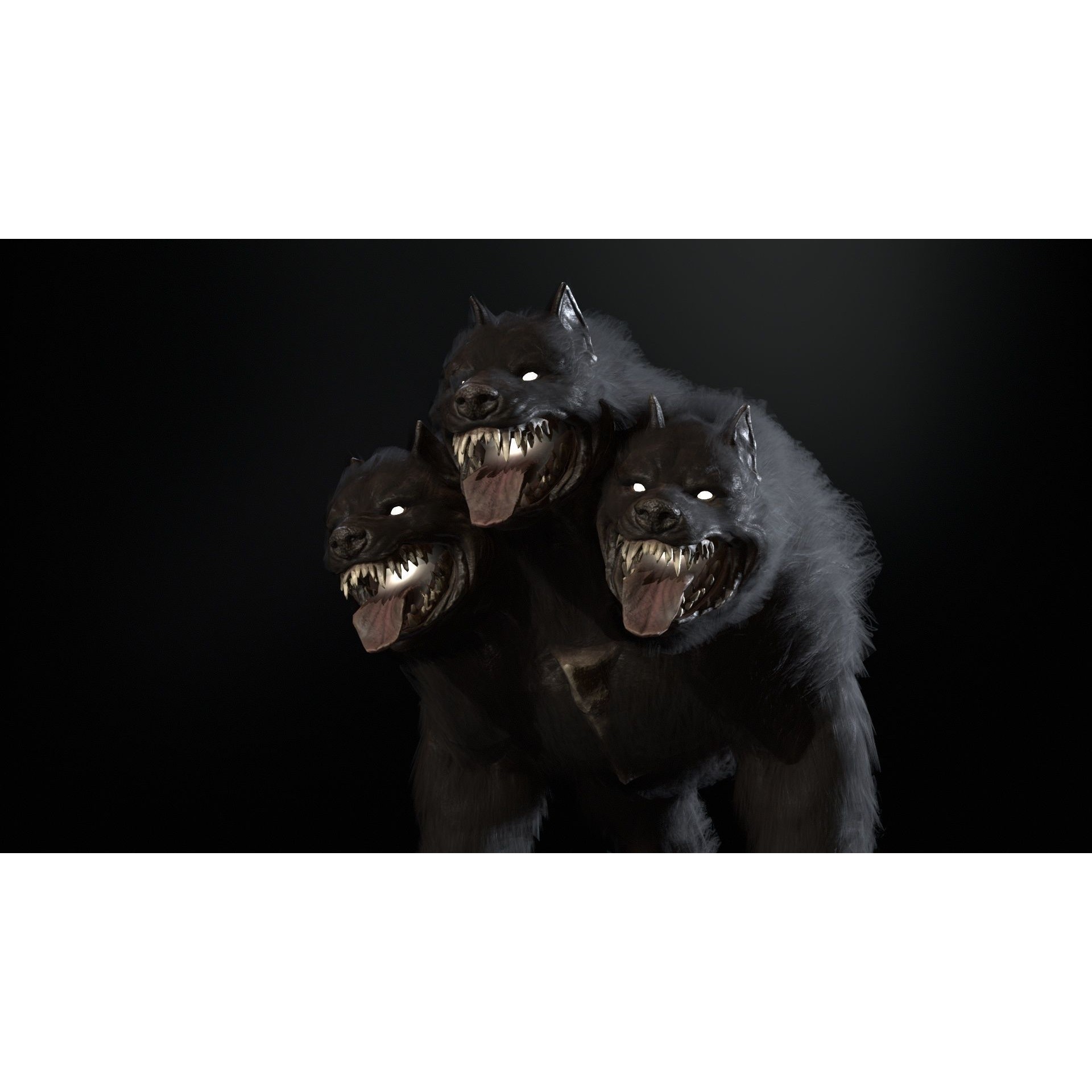 Cerberus - Low-Poly Game-Ready 3D Model - View 20