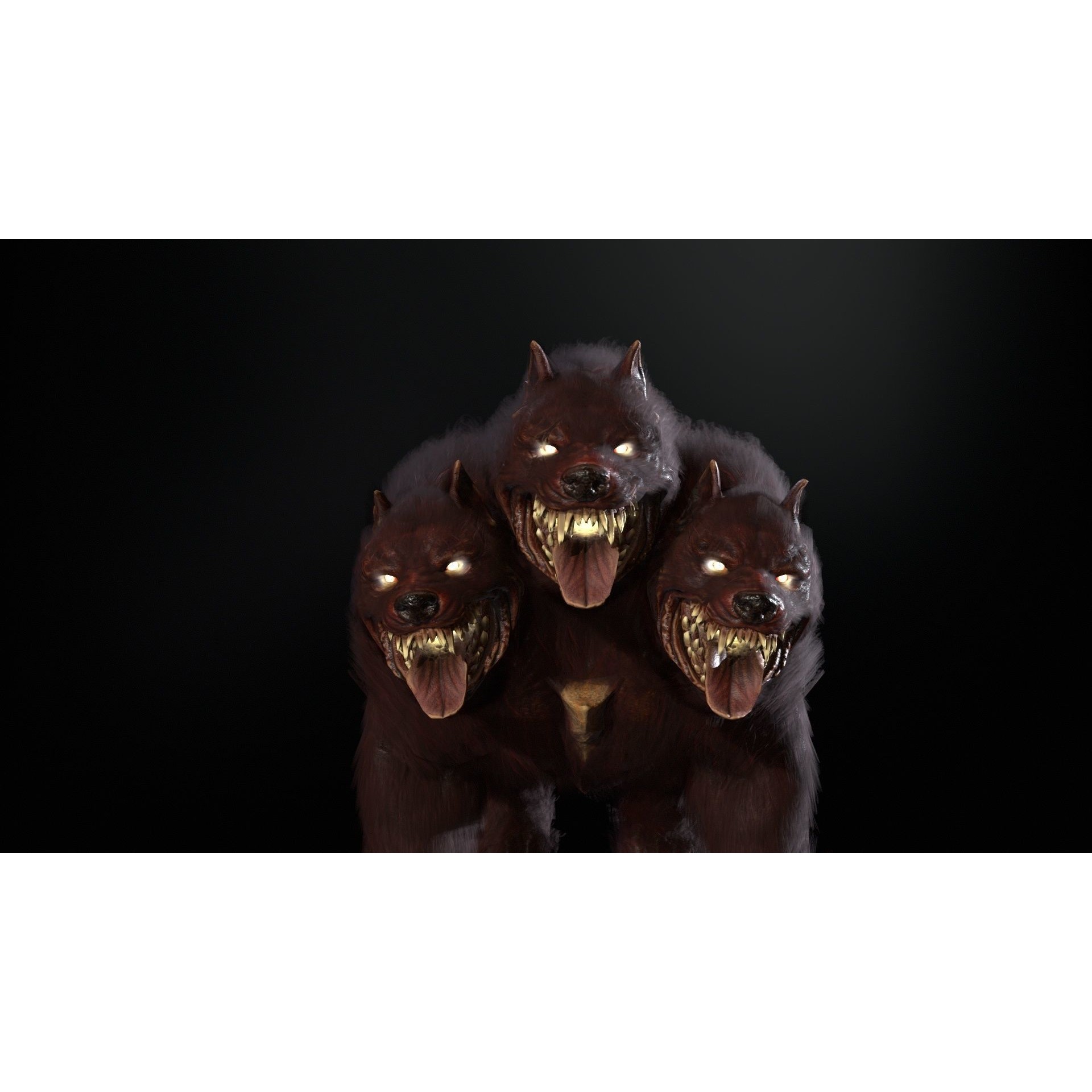 Cerberus - Low-Poly Game-Ready 3D Model - View 21