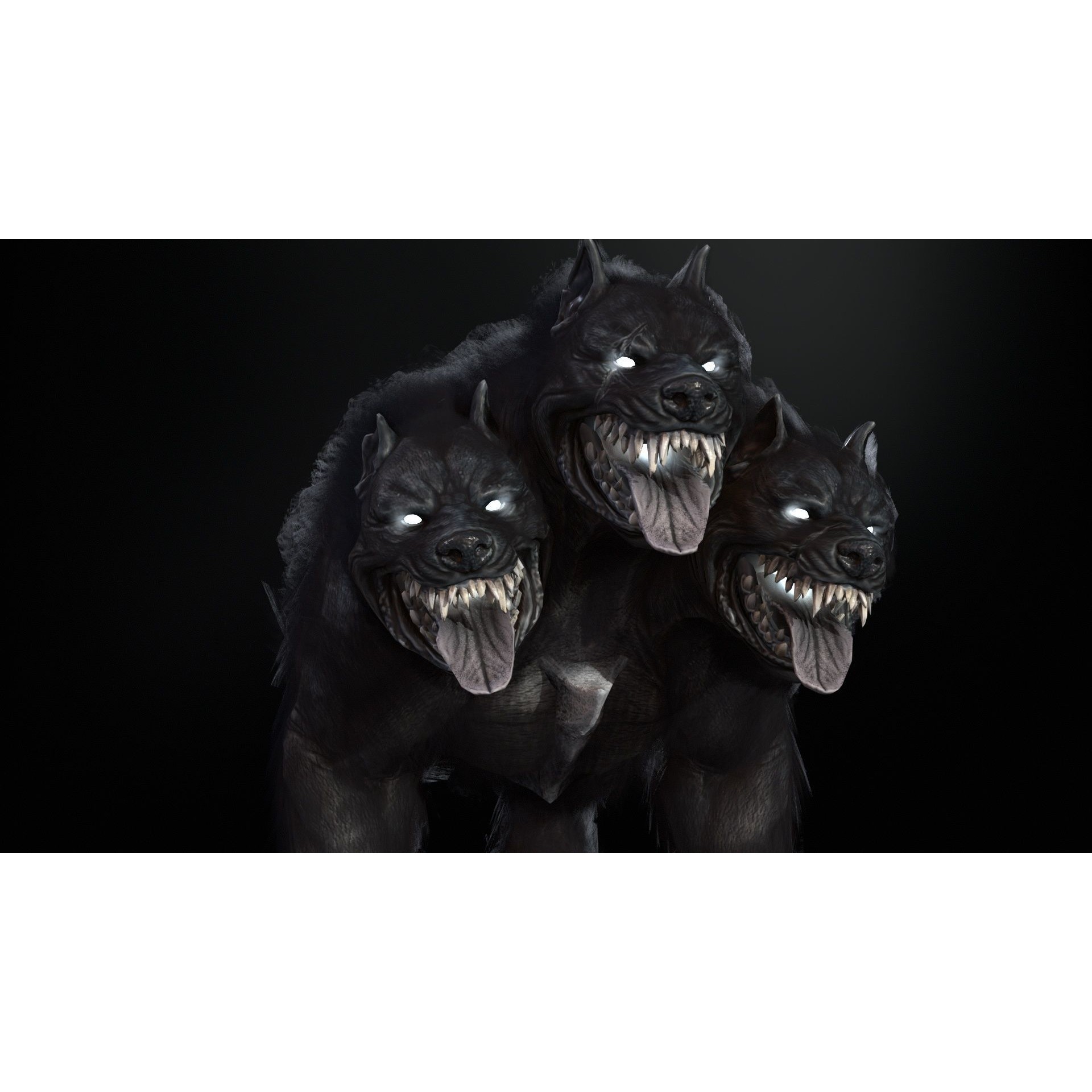 Cerberus - Low-Poly Game-Ready 3D Model - View 22