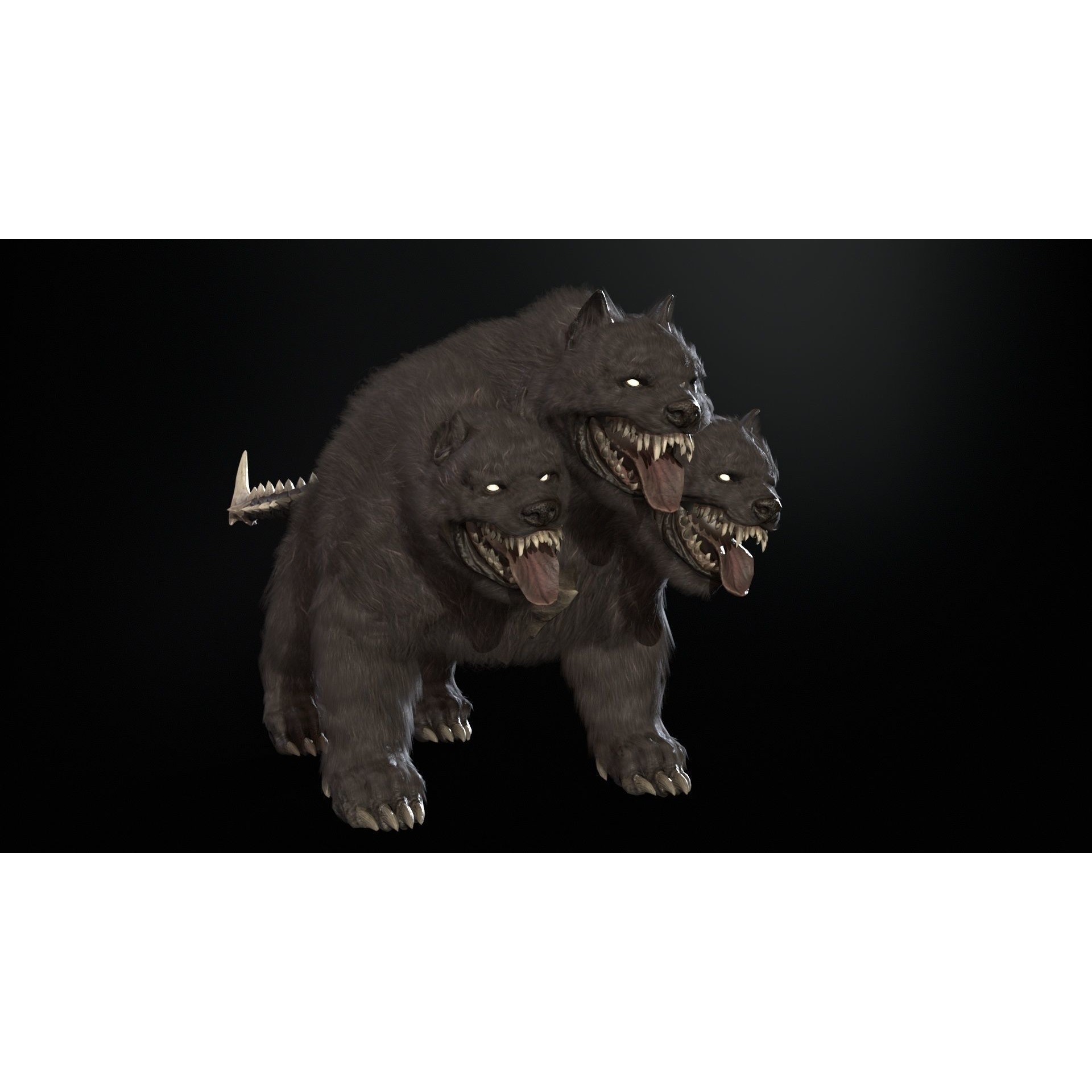 Cerberus - Low-Poly Game-Ready 3D Model - View 23