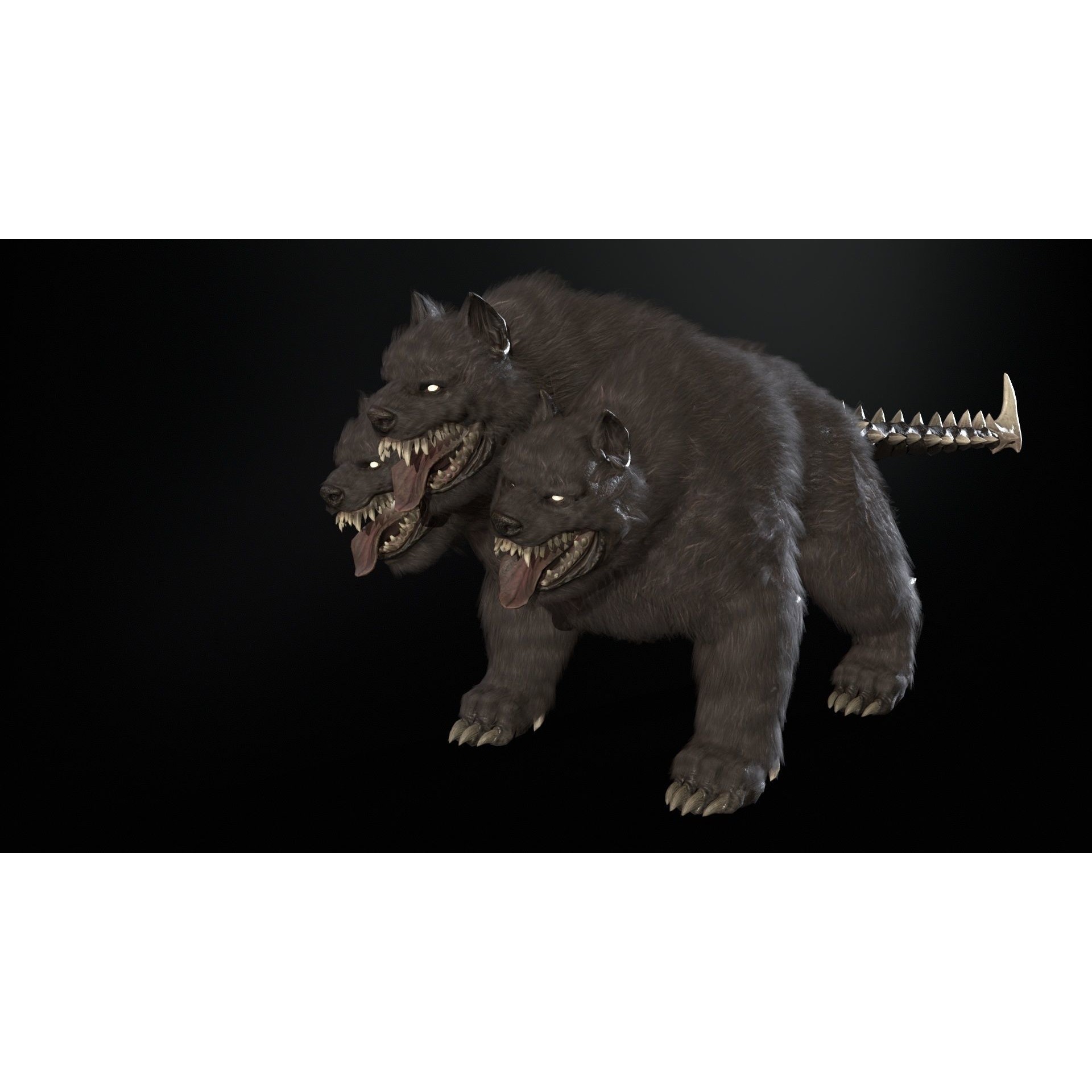 Cerberus - Low-Poly Game-Ready 3D Model - View 24