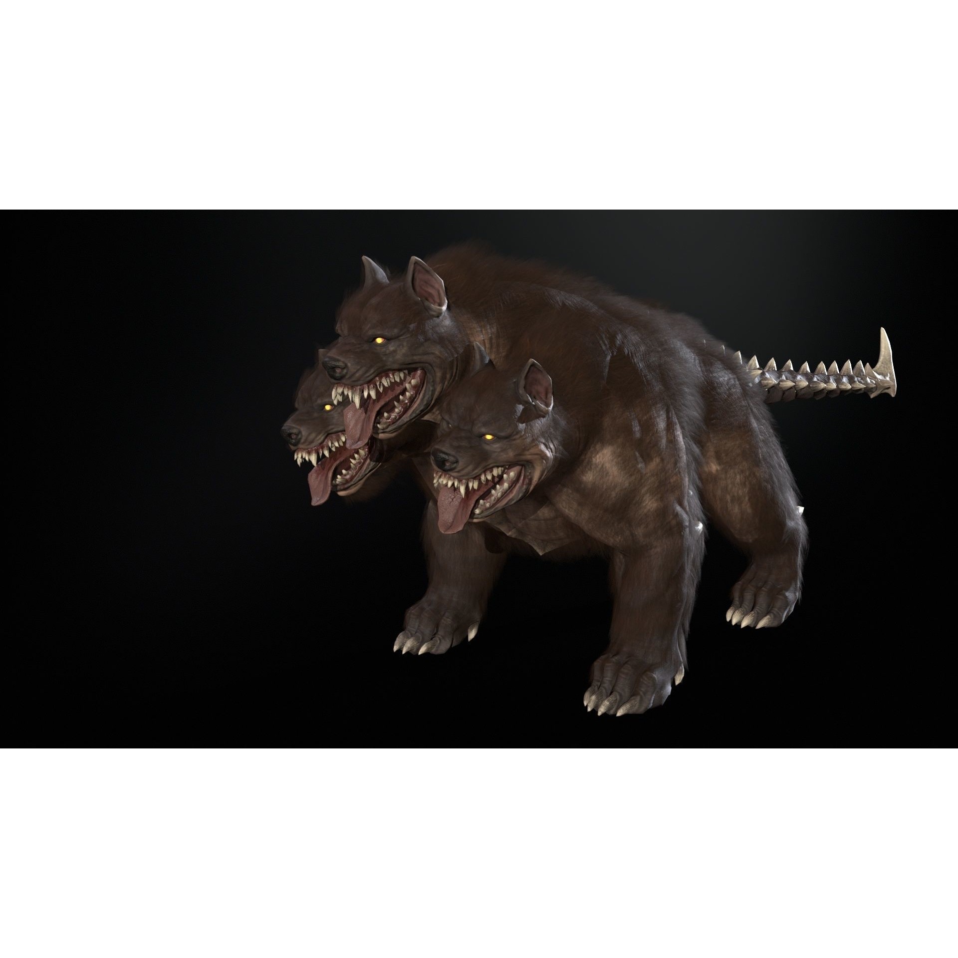 Cerberus - Low-Poly Game-Ready 3D Model - View 25