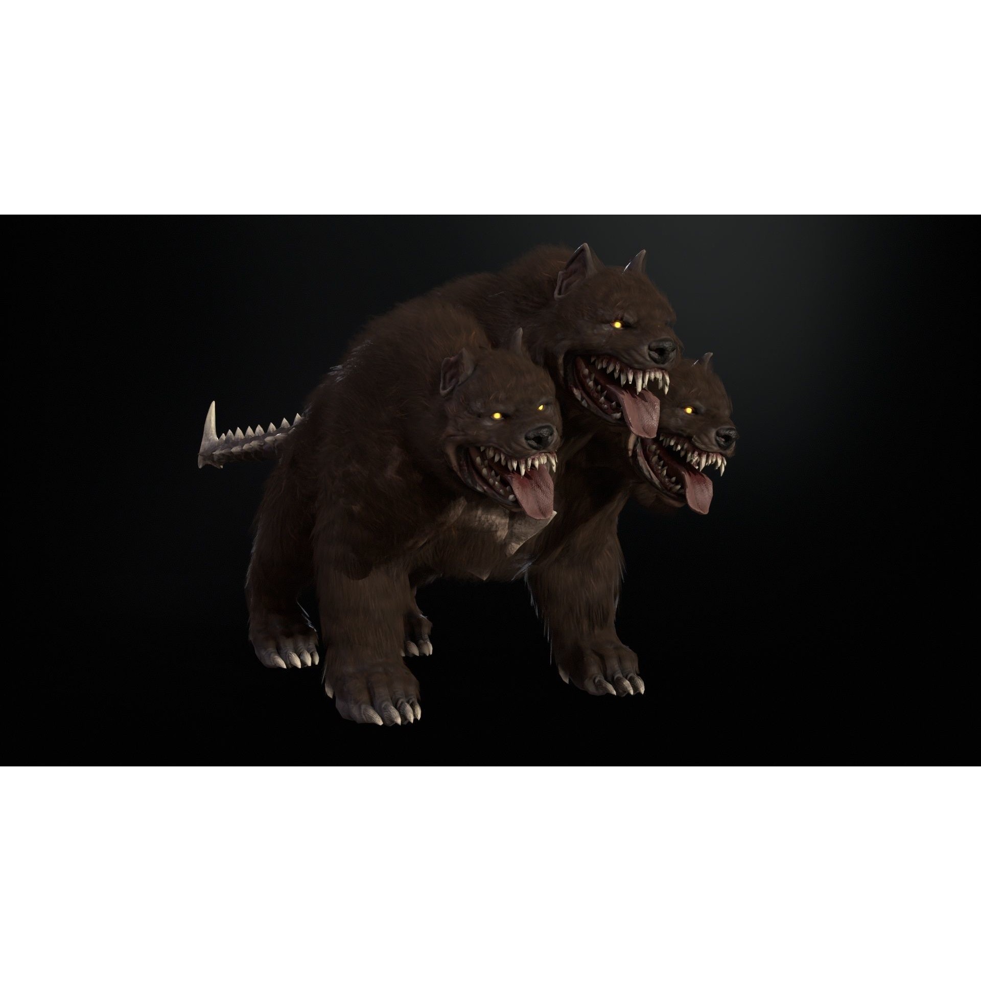 Cerberus - Low-Poly Game-Ready 3D Model - View 27