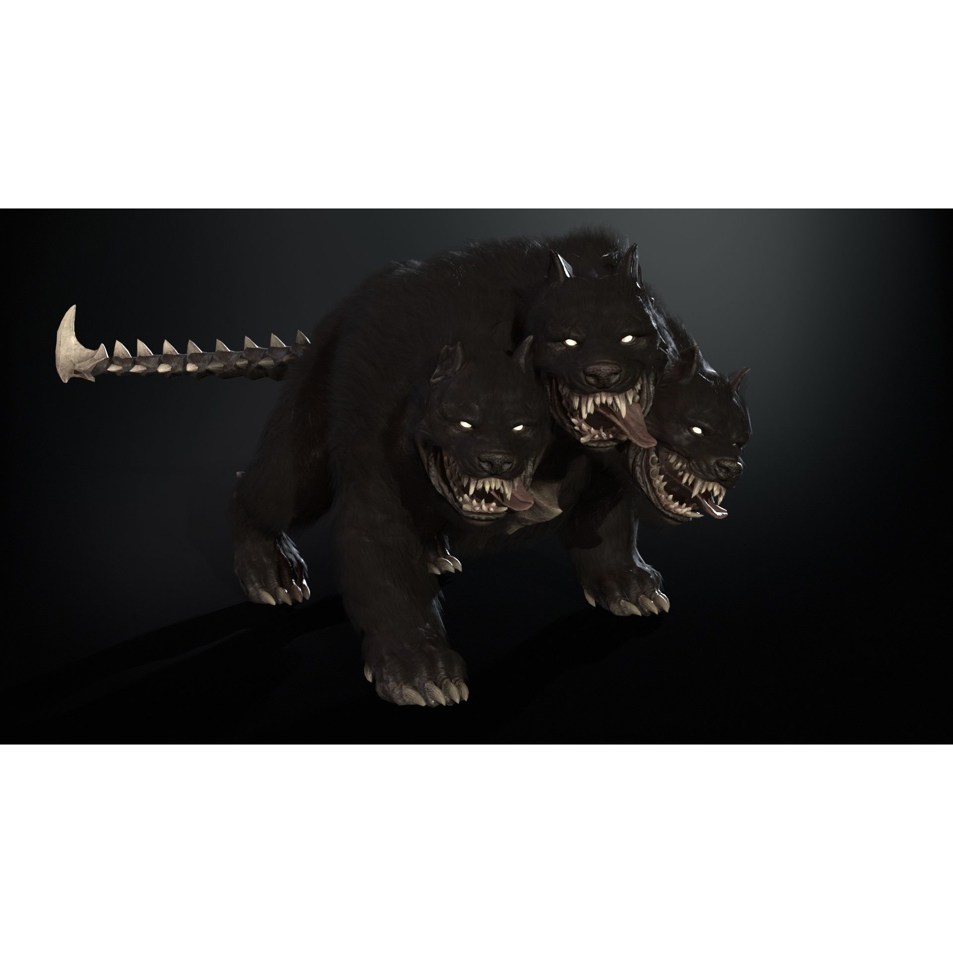 Cerberus - Low-Poly Game-Ready 3D Model - View 28