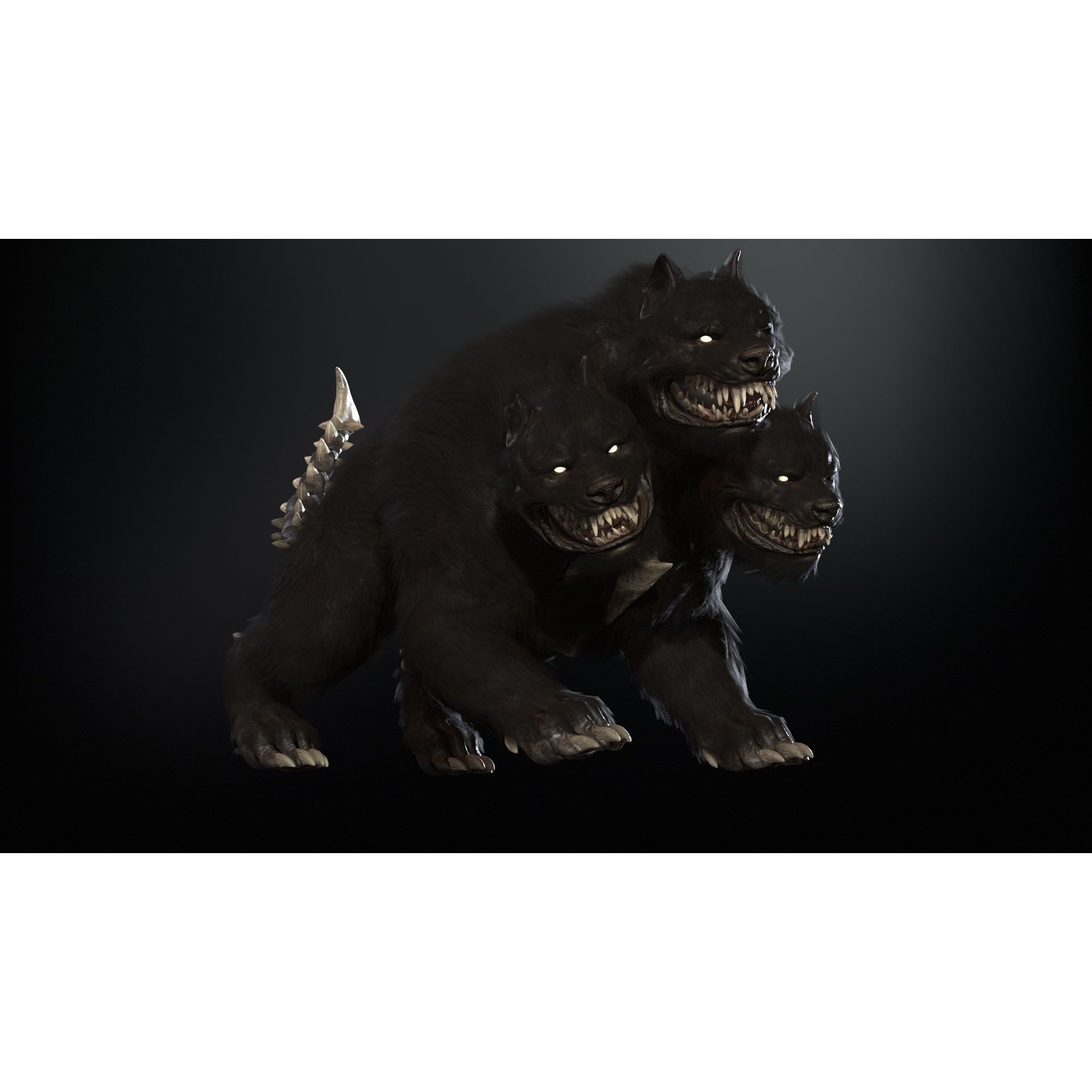 Cerberus - Low-Poly Game-Ready 3D Model - View 30