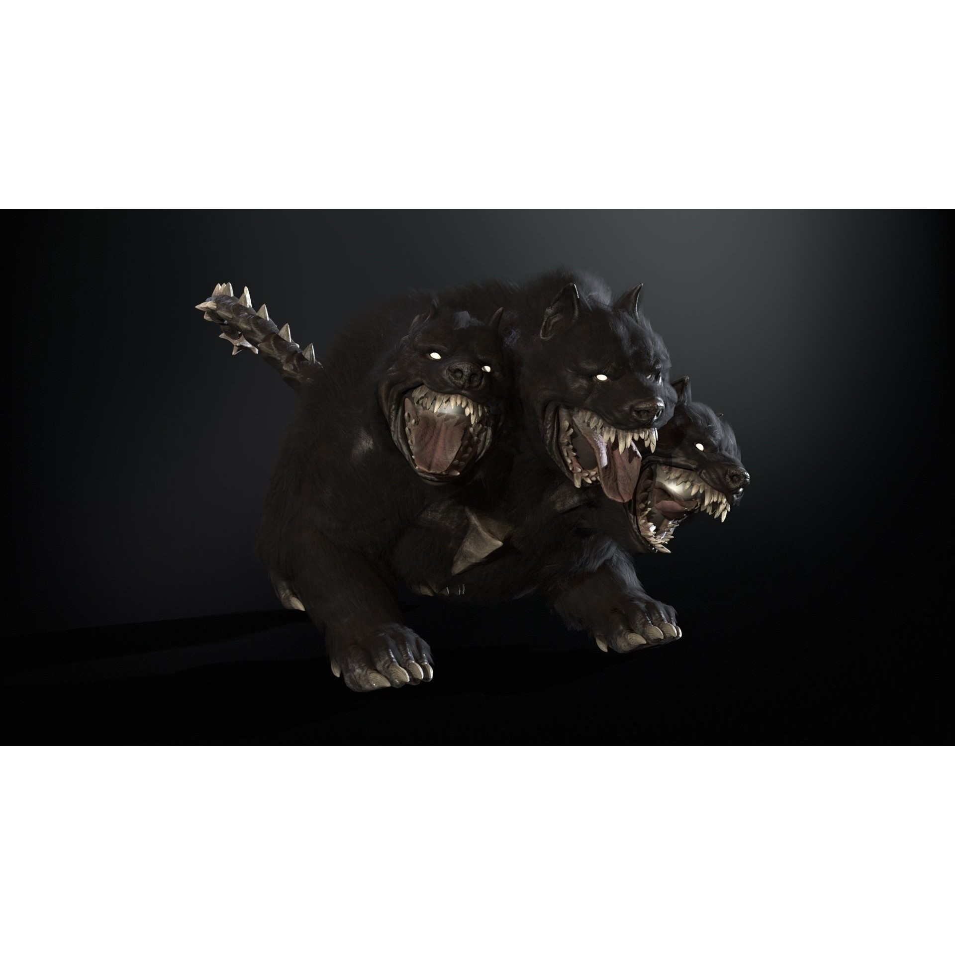 Cerberus - Low-Poly Game-Ready 3D Model - View 31